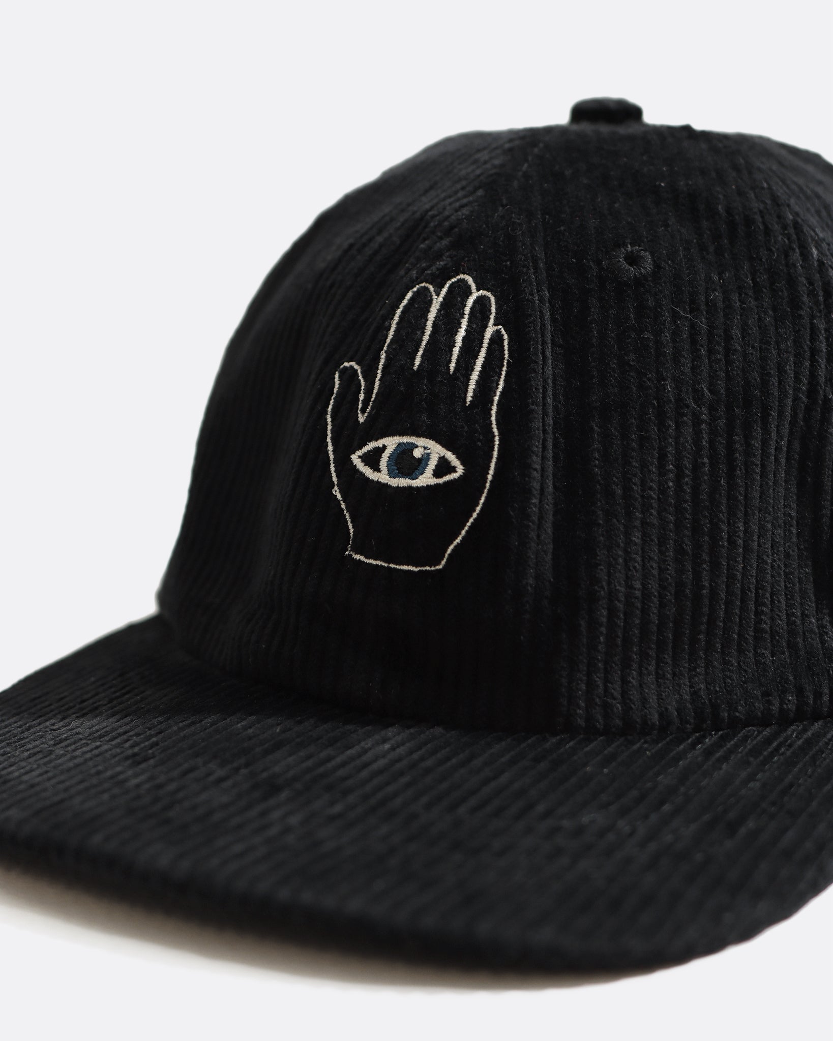 Caps · Hand-Eye Embroidered Cap - Black