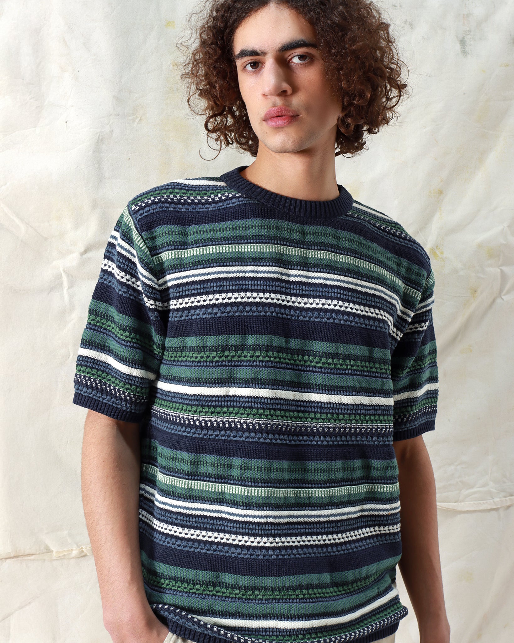 Knitted Tops · Newport Knit Top - Navy Iris Stripe