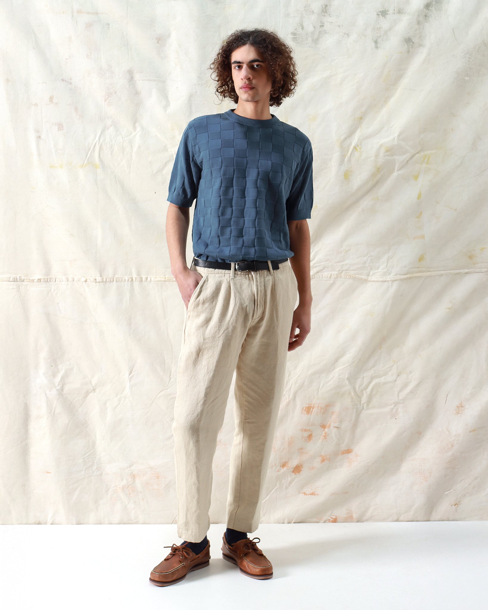 Knitted Tops · Caetano Knit Top - Aegean Blue