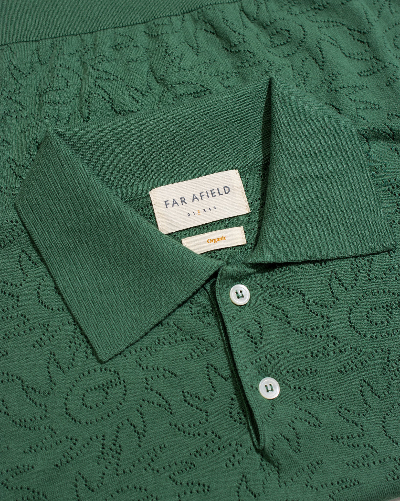 Knitted Polos · Belser Polo - Sun Swirl Tropical Green