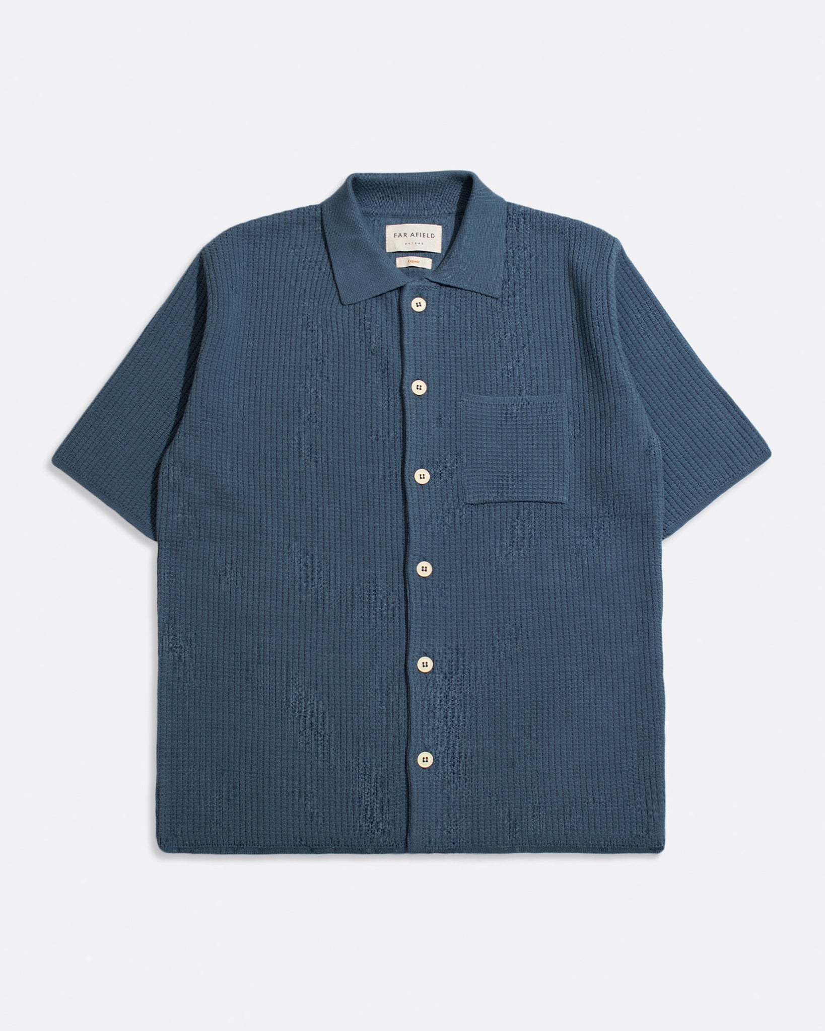 Knitted Tops · Heitor Knit Shirt - Aegean Blue