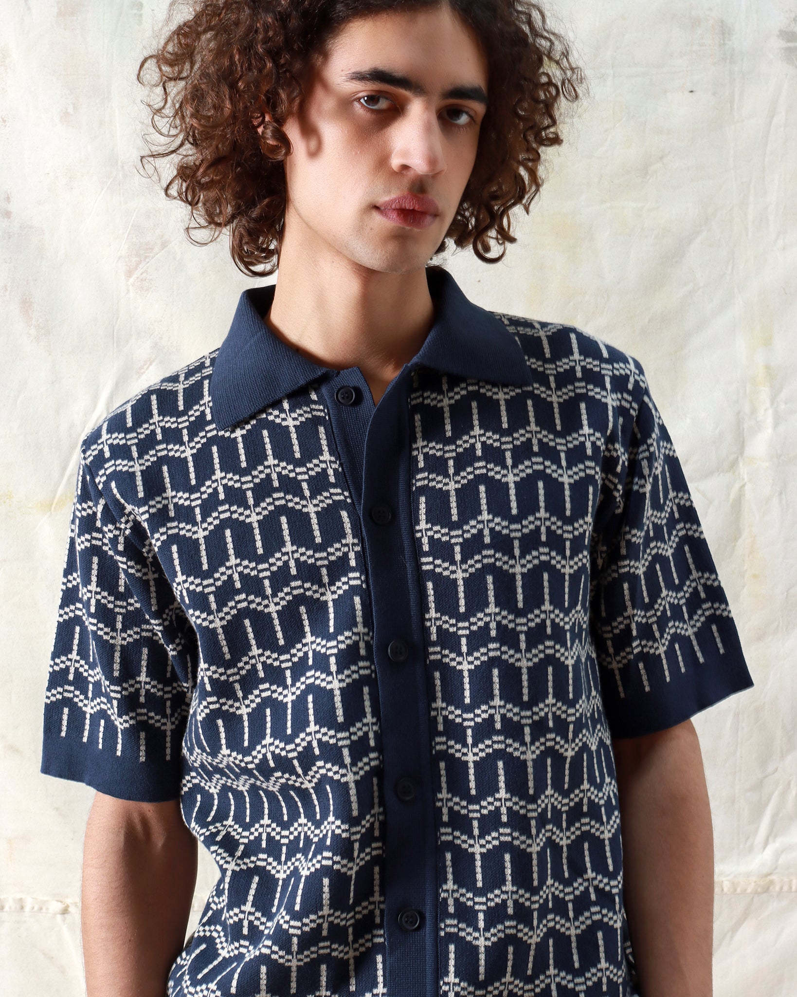 Cardigans · Zigger Cardigan - Palm Tree Navy Iris