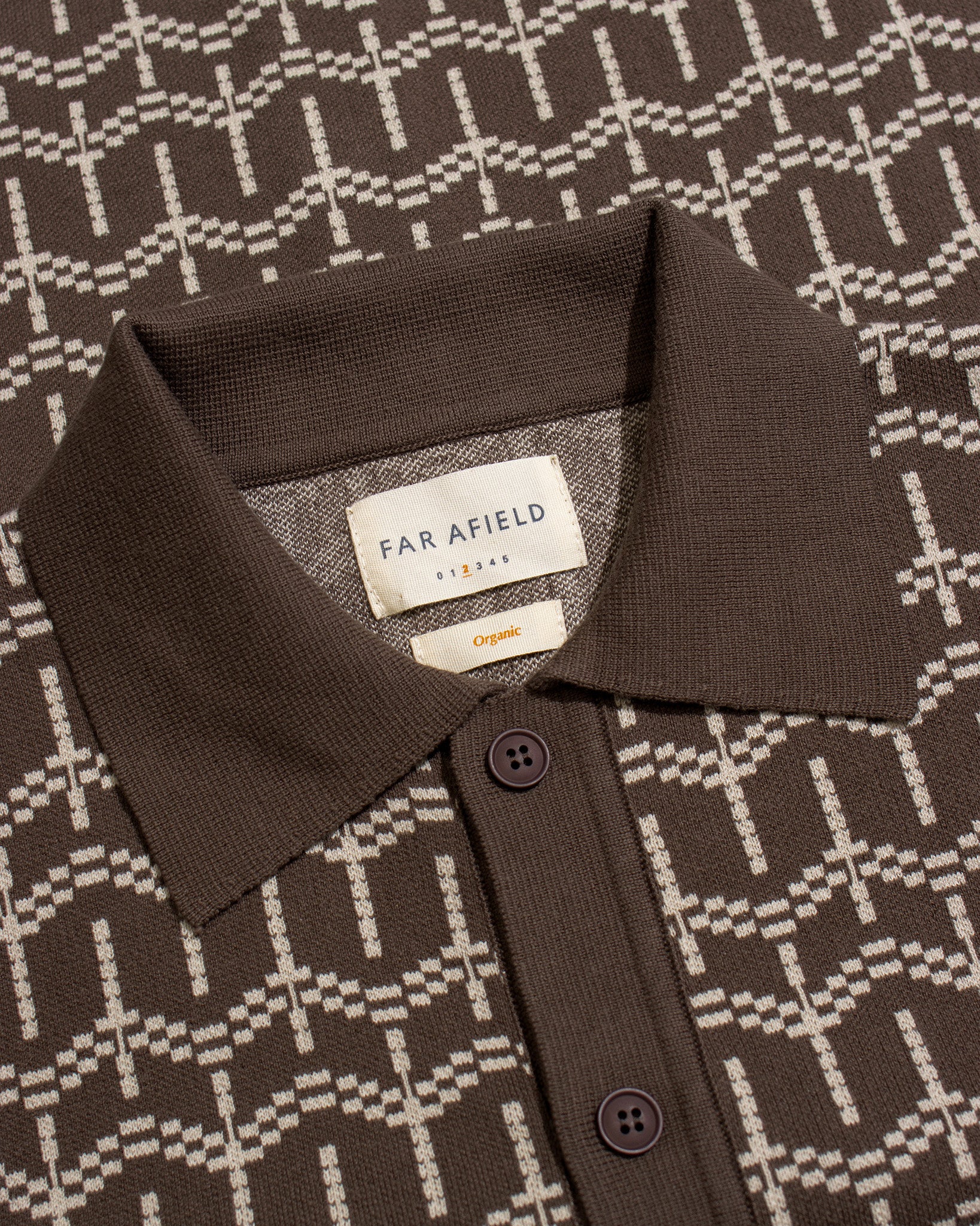 Cardigans · Zigger Cardigan - Palm Tree Dark Brown