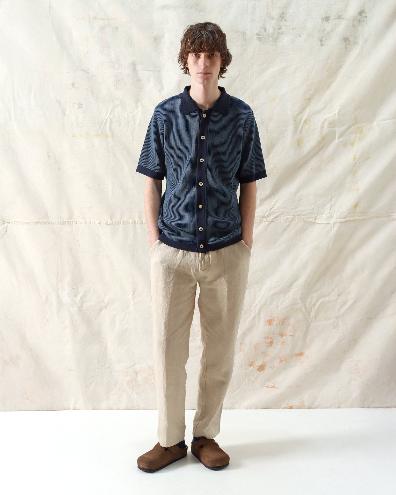 Cardigans · Velzy Cardigan - Helio Stripe Navy Iris