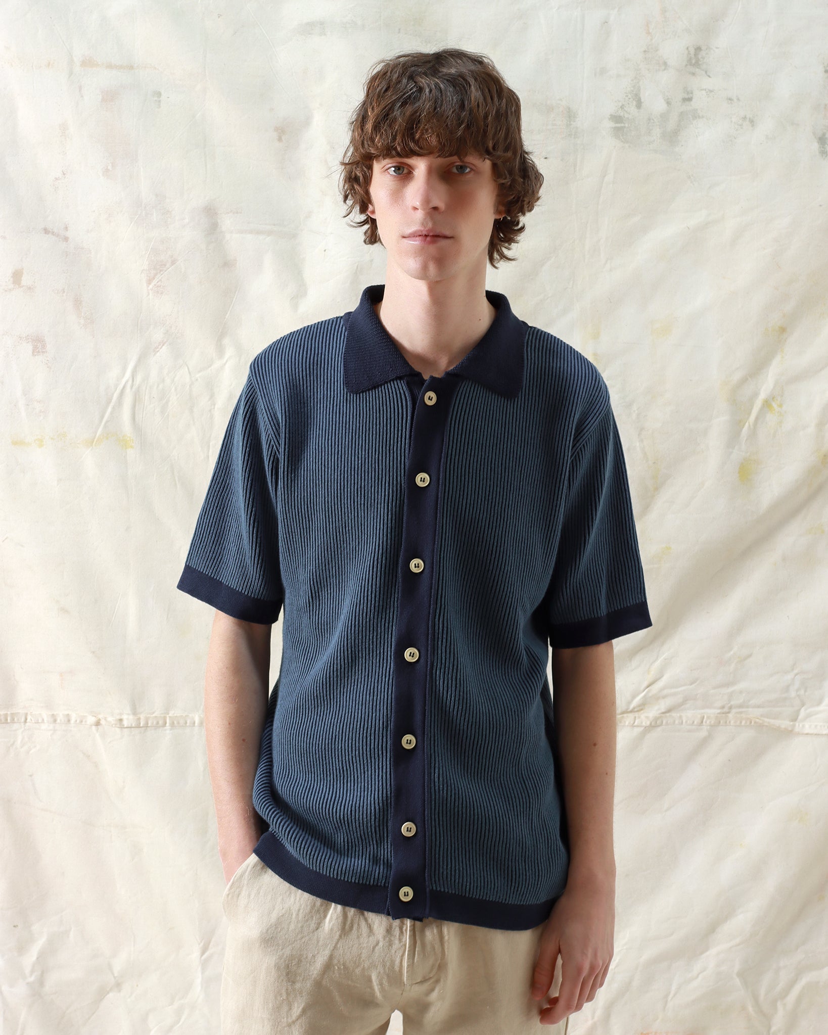 Cardigans · Velzy Cardigan - Helio Stripe Navy Iris