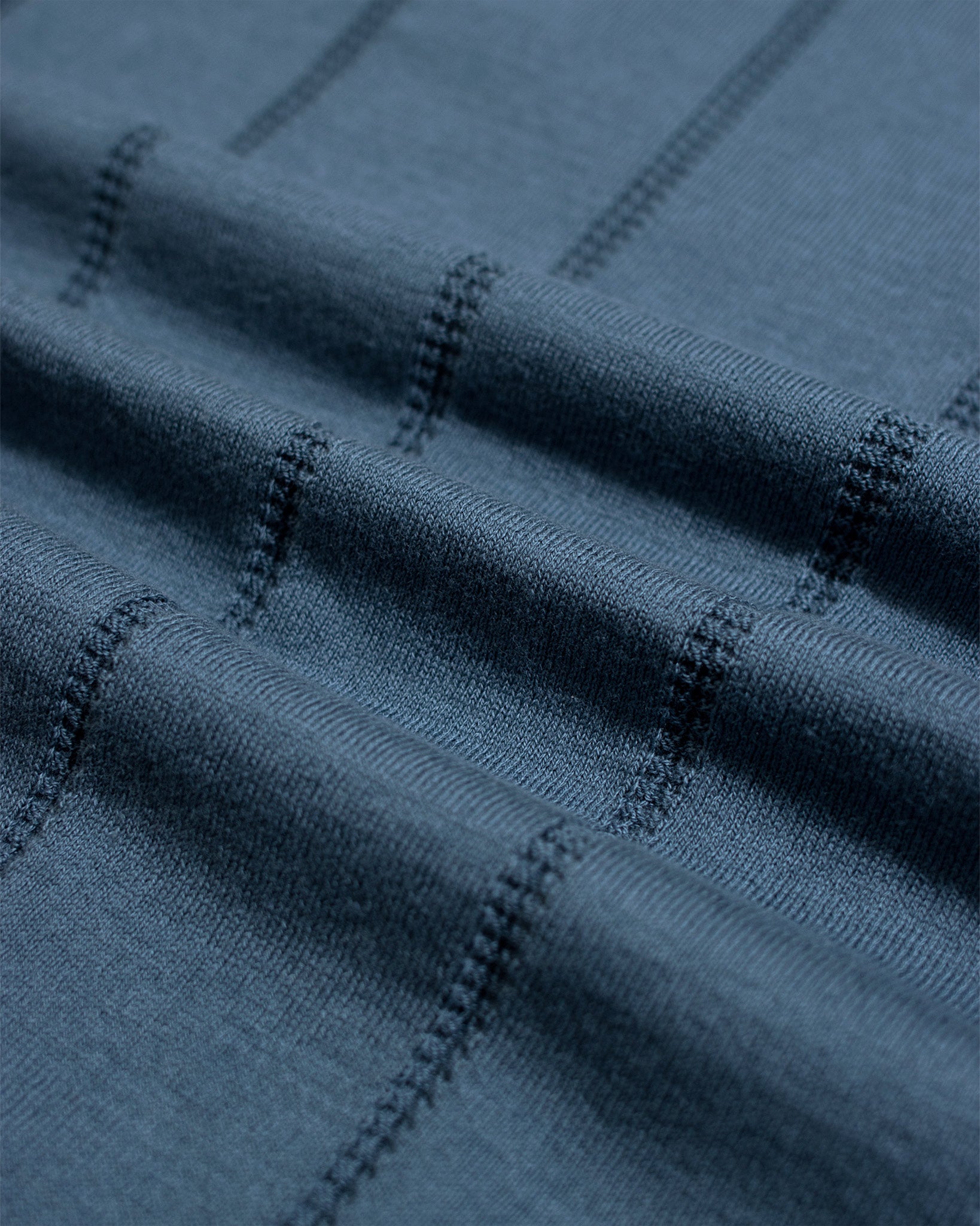 Knitted Polos · Jacobs Punched Stripe Polo - Aegean Blue