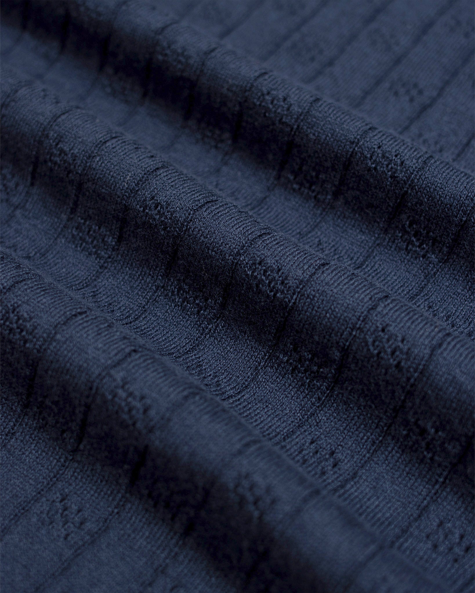 Knitted Polos · Jacobs Perforated Lace Polo - Navy Iris Long Sleeve