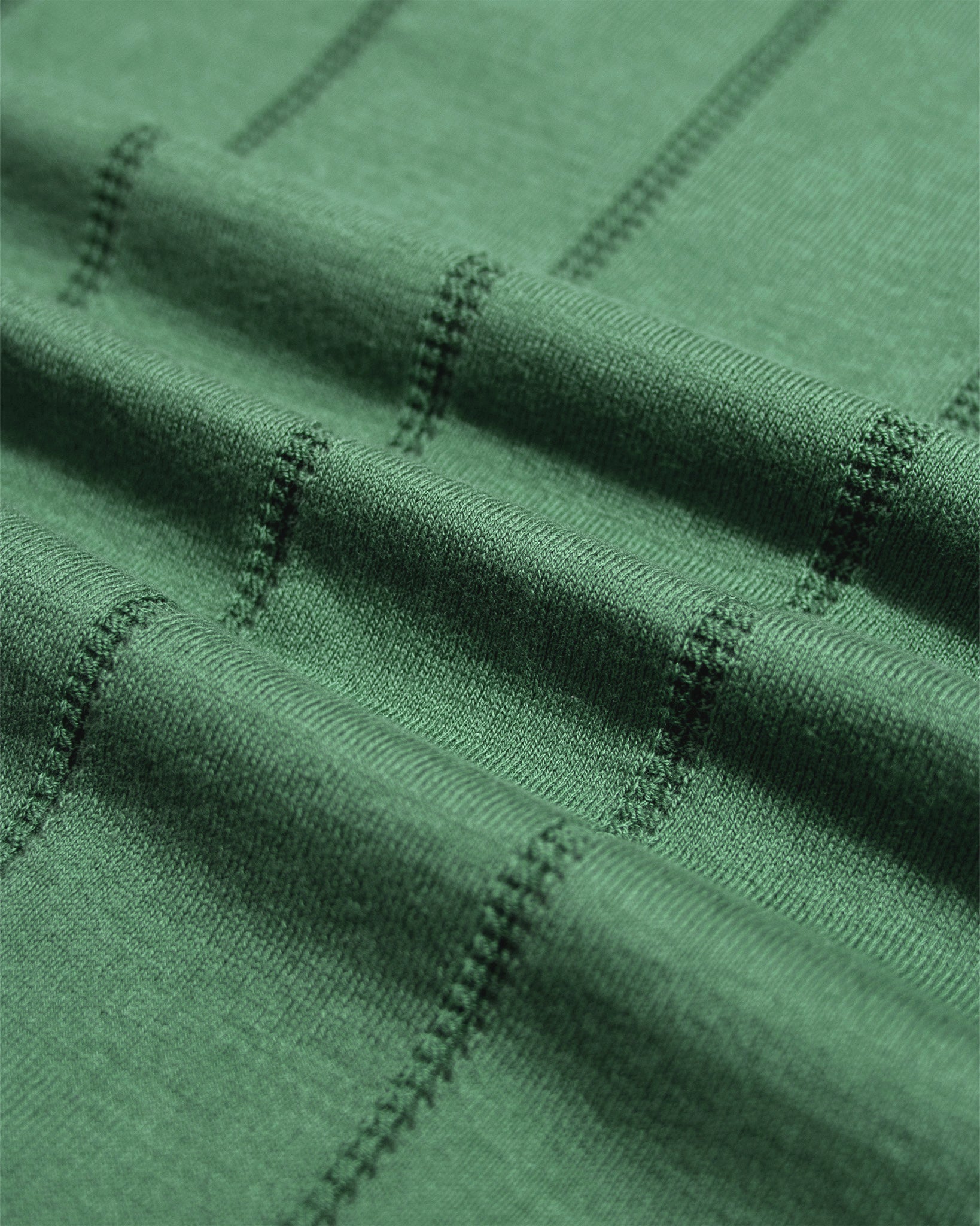 Knitted Polos · Jacobs Punched Stripe Polo - Comfrey Green