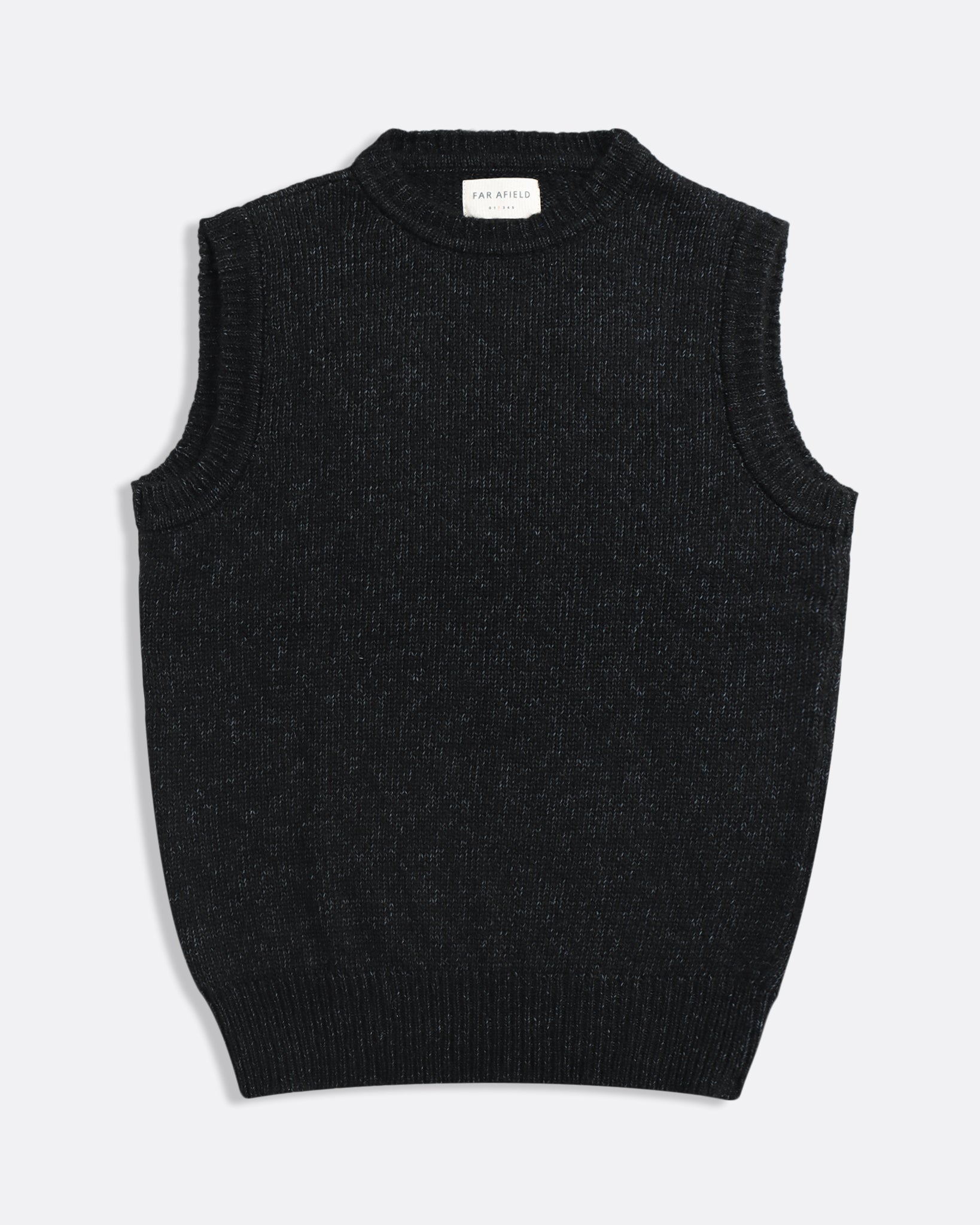Jards Knit Vest Dark Grey | Brushed Texture Vest – Far Afield