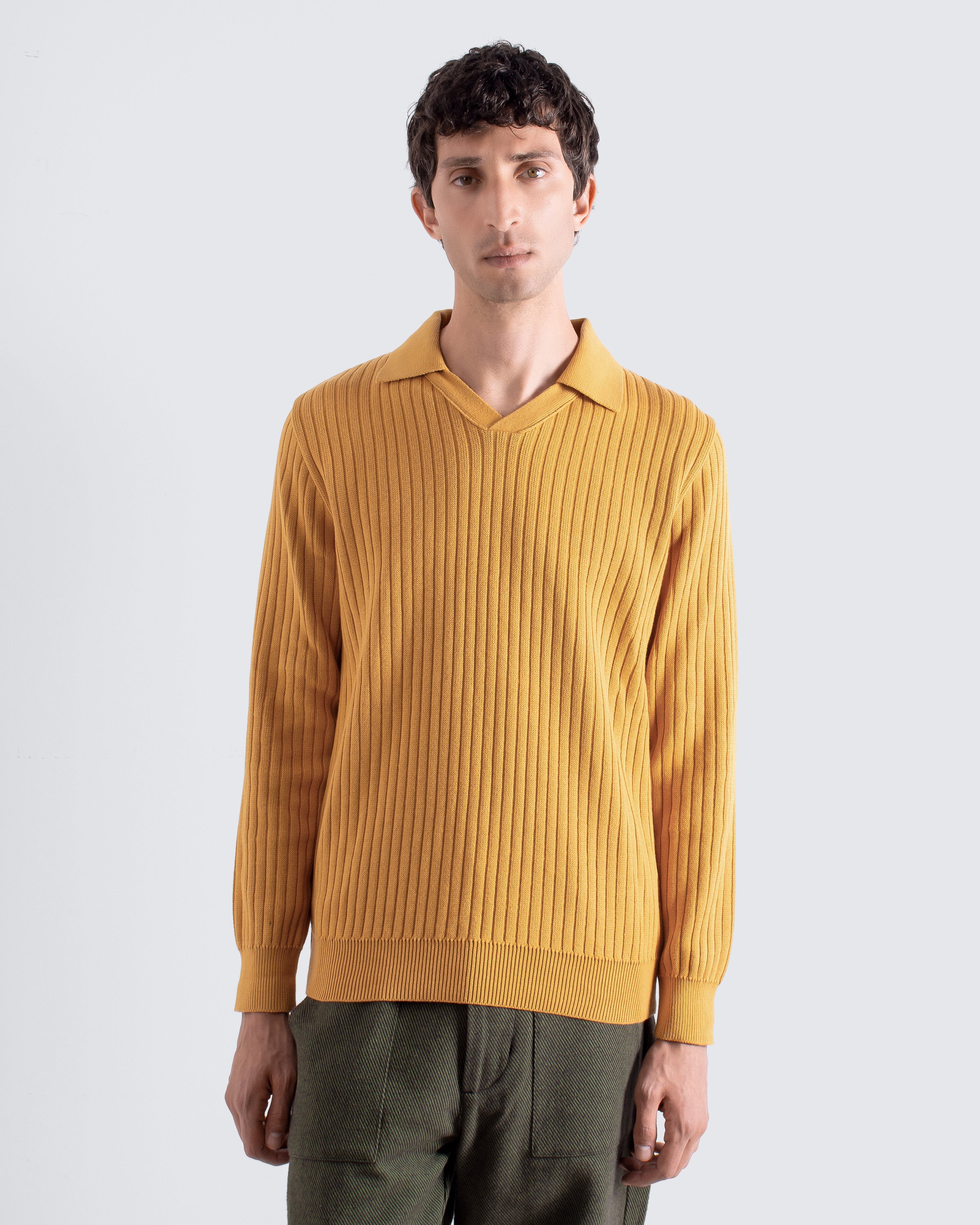 Knit Polo · Clifford Knit Polo - Yellow