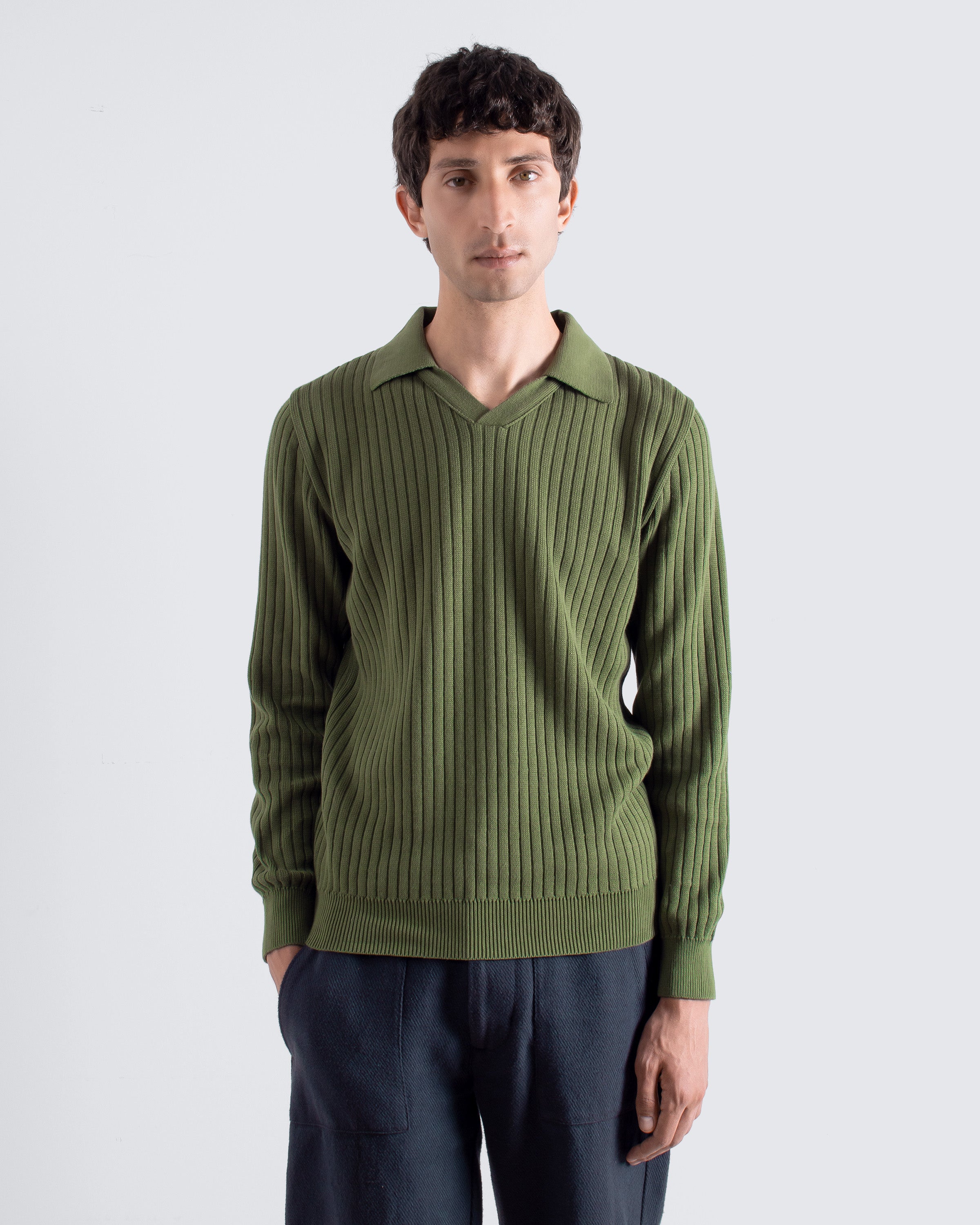 Knit Polo · Clifford Knit Polo - Green