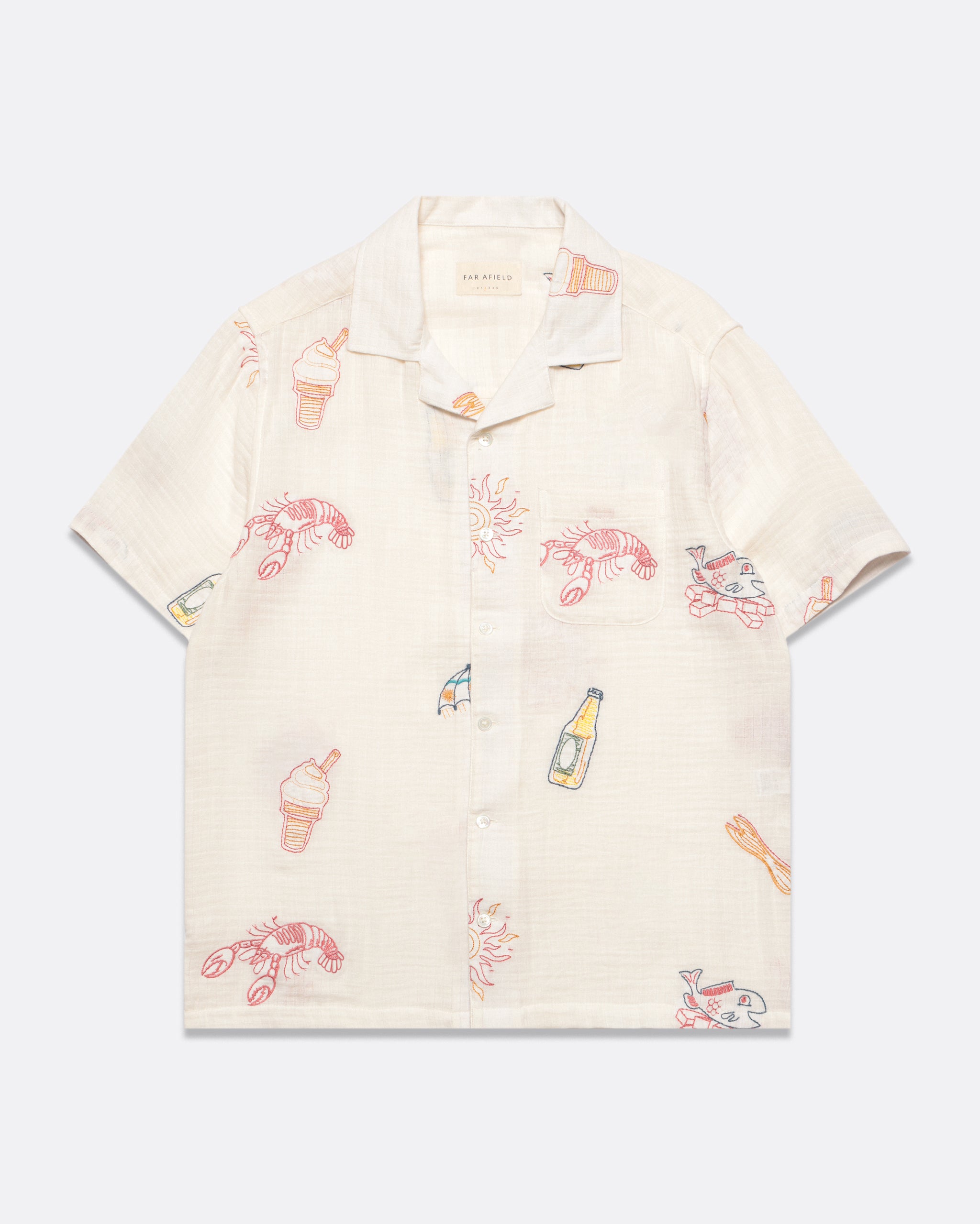 Patterned Shirts · Stachio Shirt - Menu Embroidery