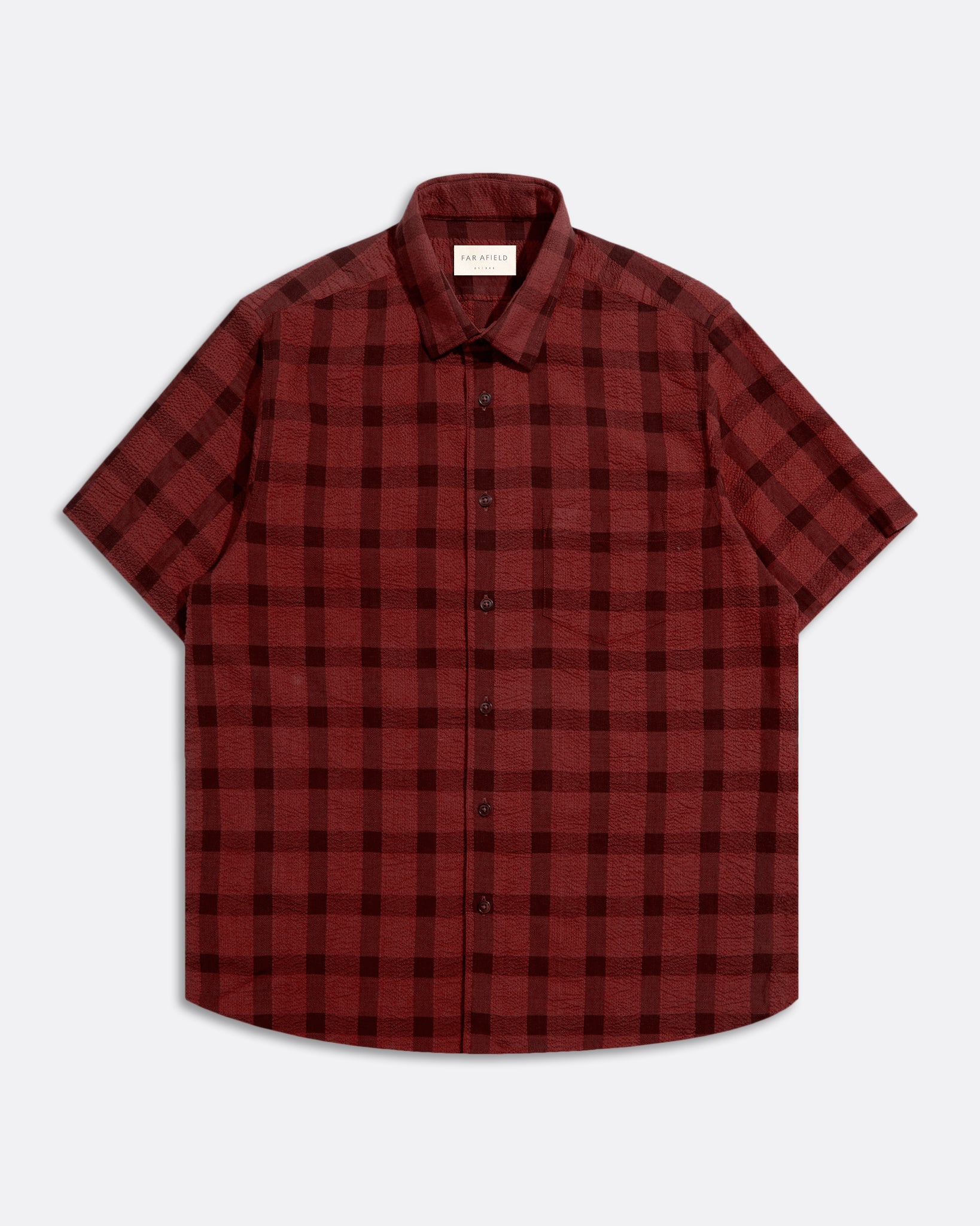 Check Shirts · Tonal Check Shirt - Deep Red