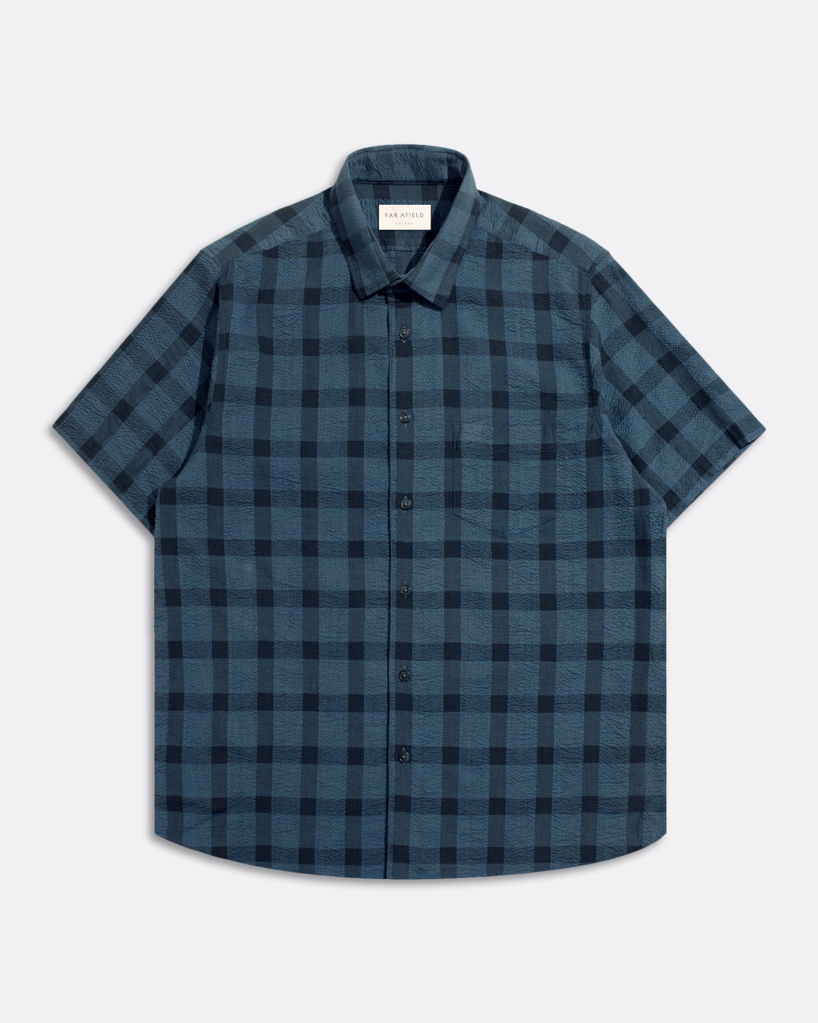 Check Shirts · Tonal Check Shirt - Navy Iris