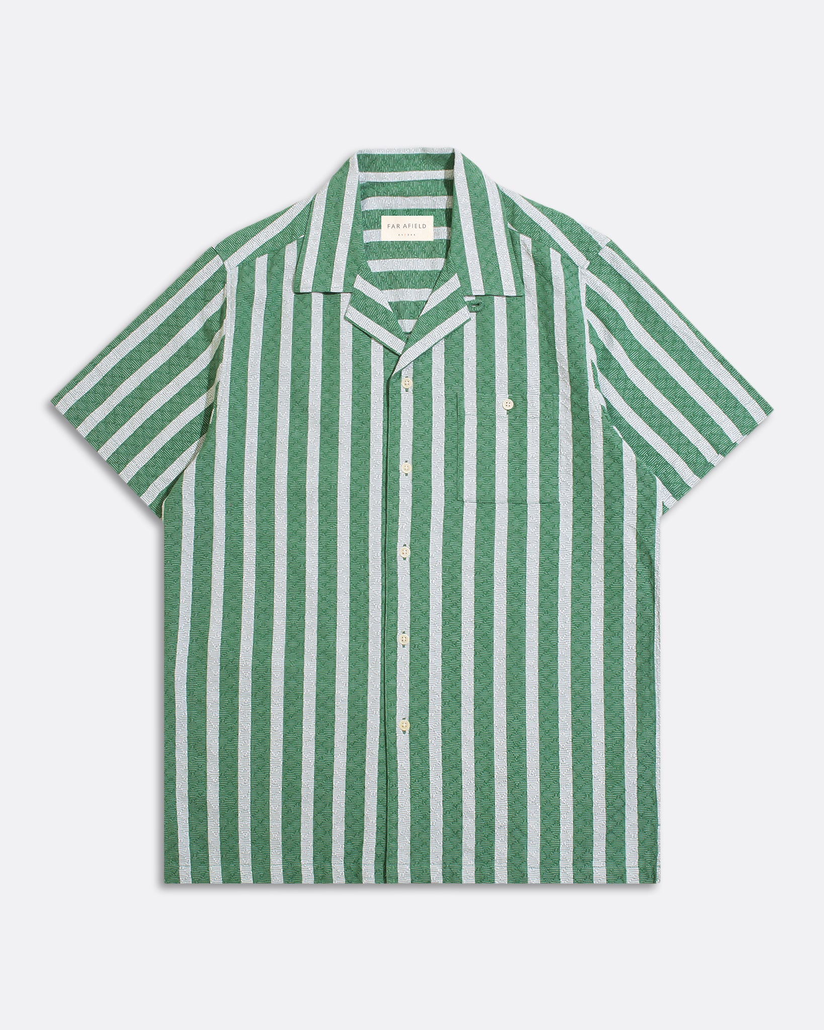 Stripe Shirts · Selleck Shirt - Dobby Stripe Tropical Green