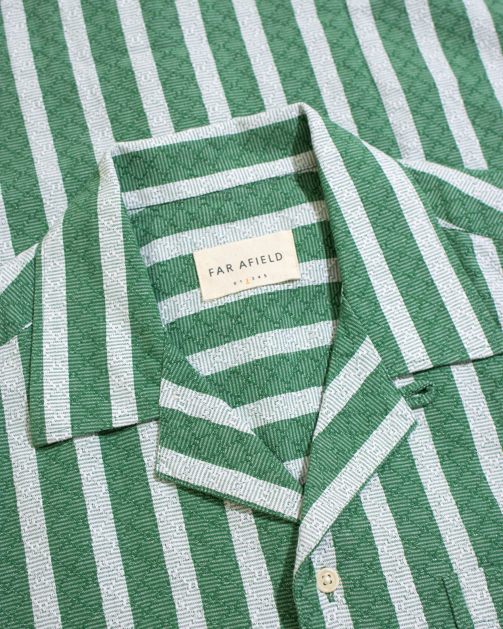 Stripe Shirts · Selleck Shirt - Dobby Stripe Tropical Green