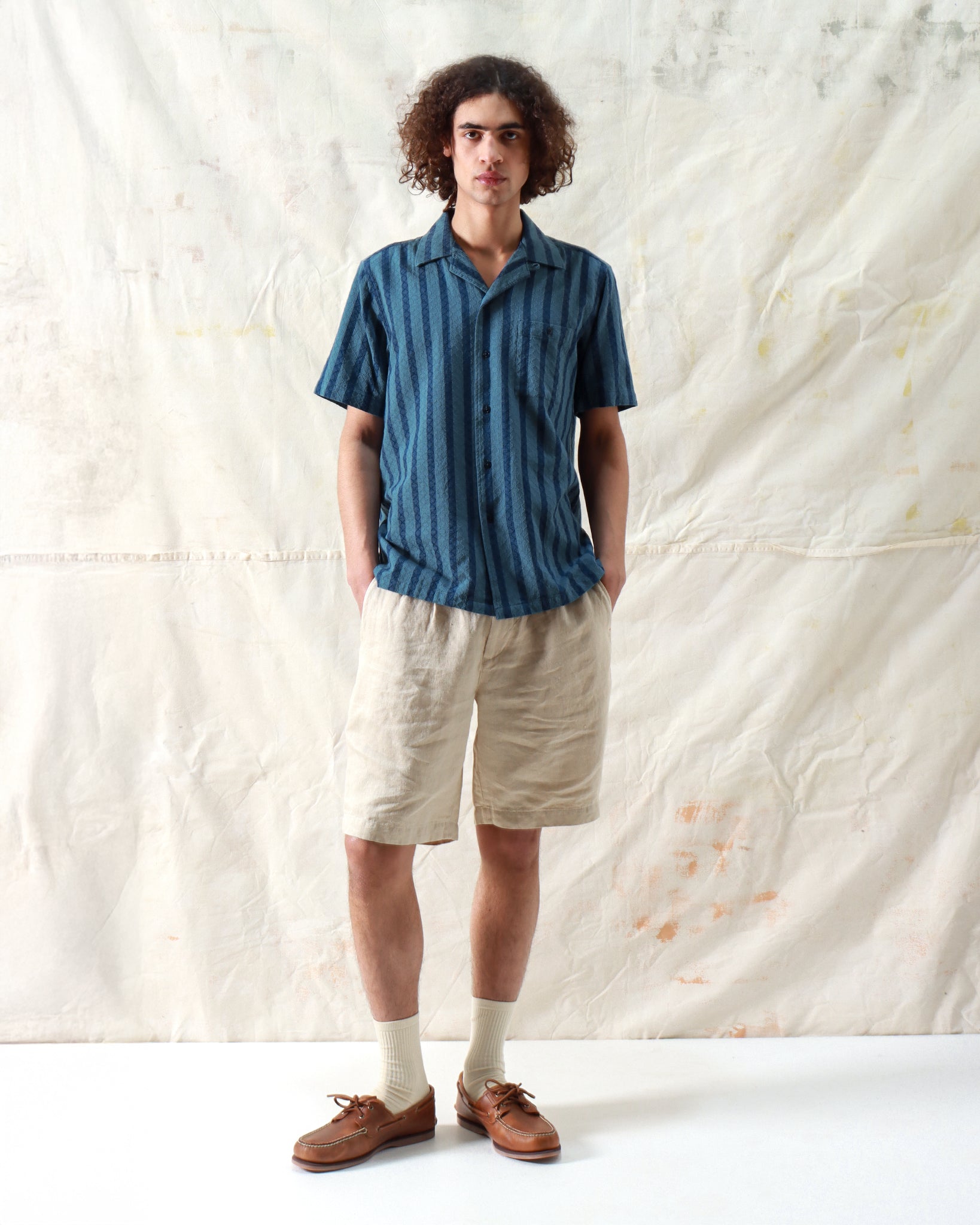Shorts · Double Pleated Short - Peyote Sand