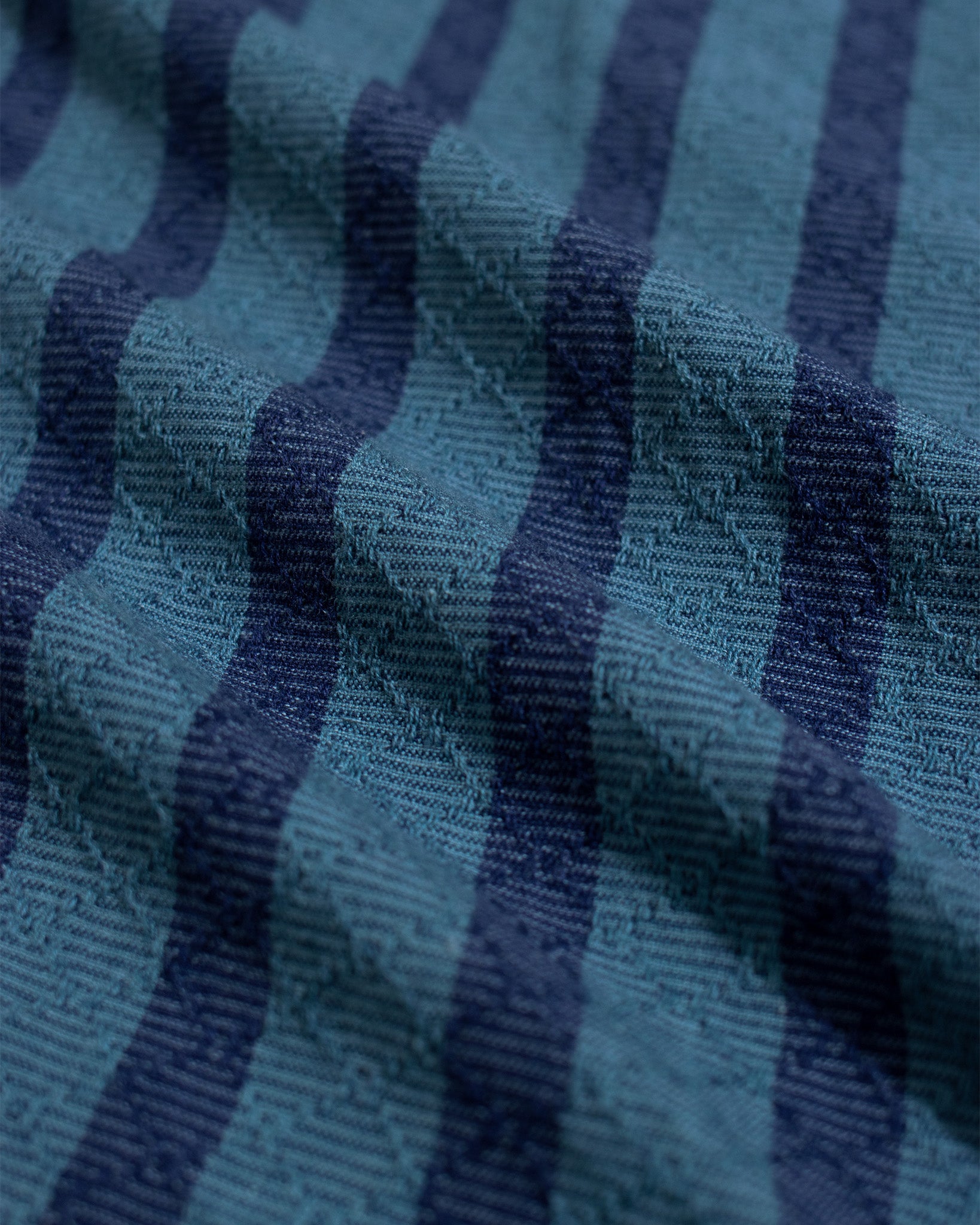 Stripe Shirts · Selleck Shirt - Dobby Stripe Aegean Blue