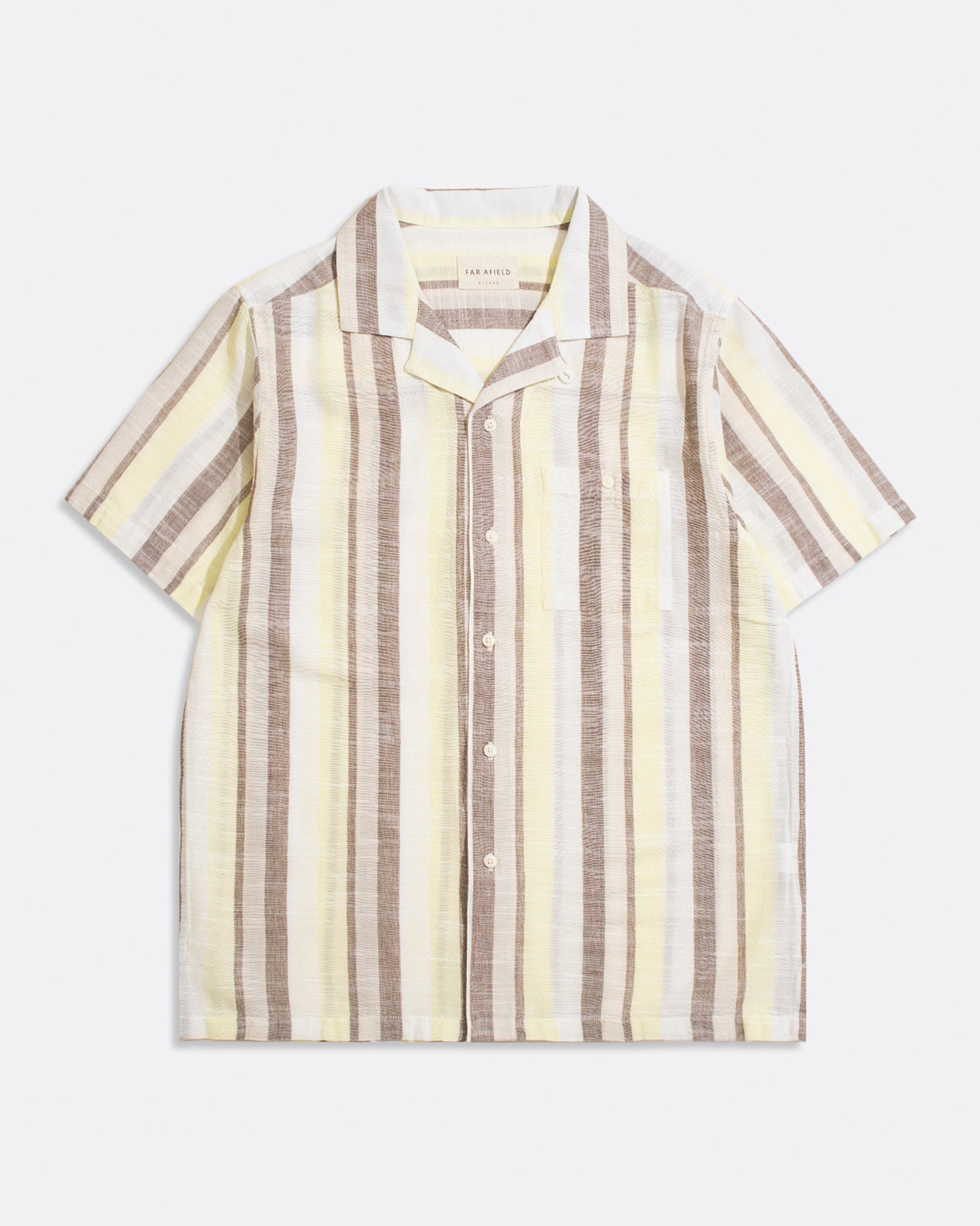 Stripe Shirts · Selleck Shirt - Slub Stripe Dusk Yellow