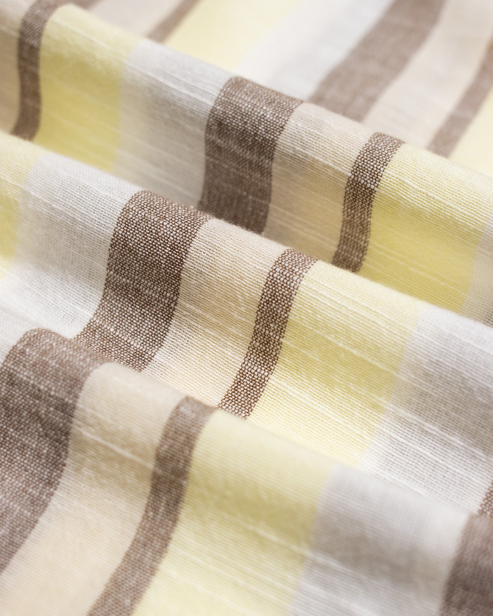 Stripe Shirts · Selleck Shirt - Slub Stripe Dusk Yellow