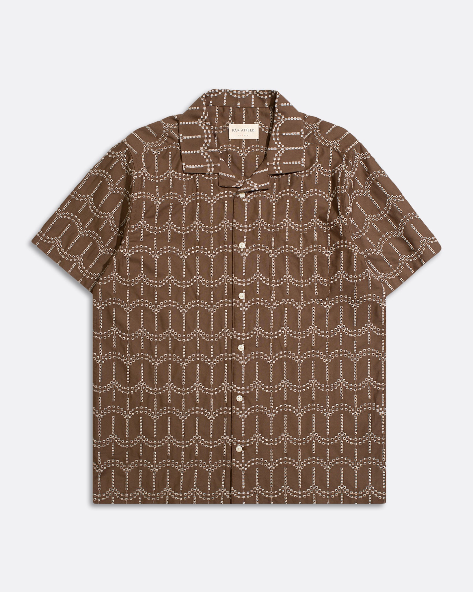 Patterned Shirts · Stachio Shirt - Palm Tree Dark Brown