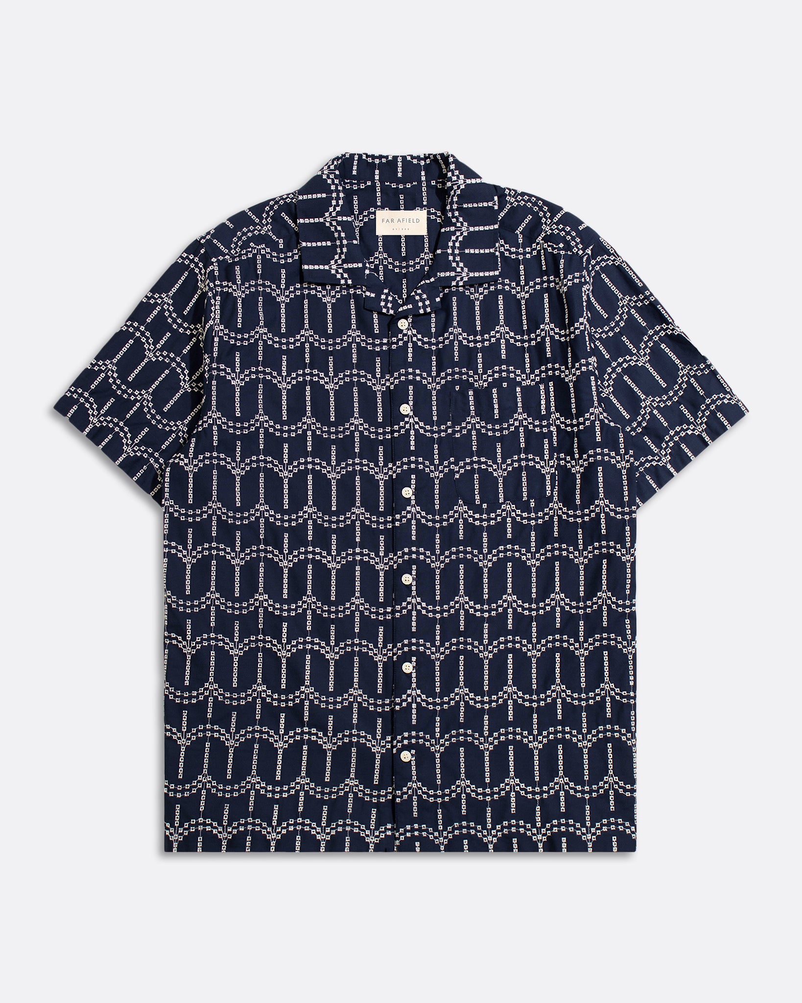 Patterned Shirts · Stachio Shirt - Palm Tree Navy Iris
