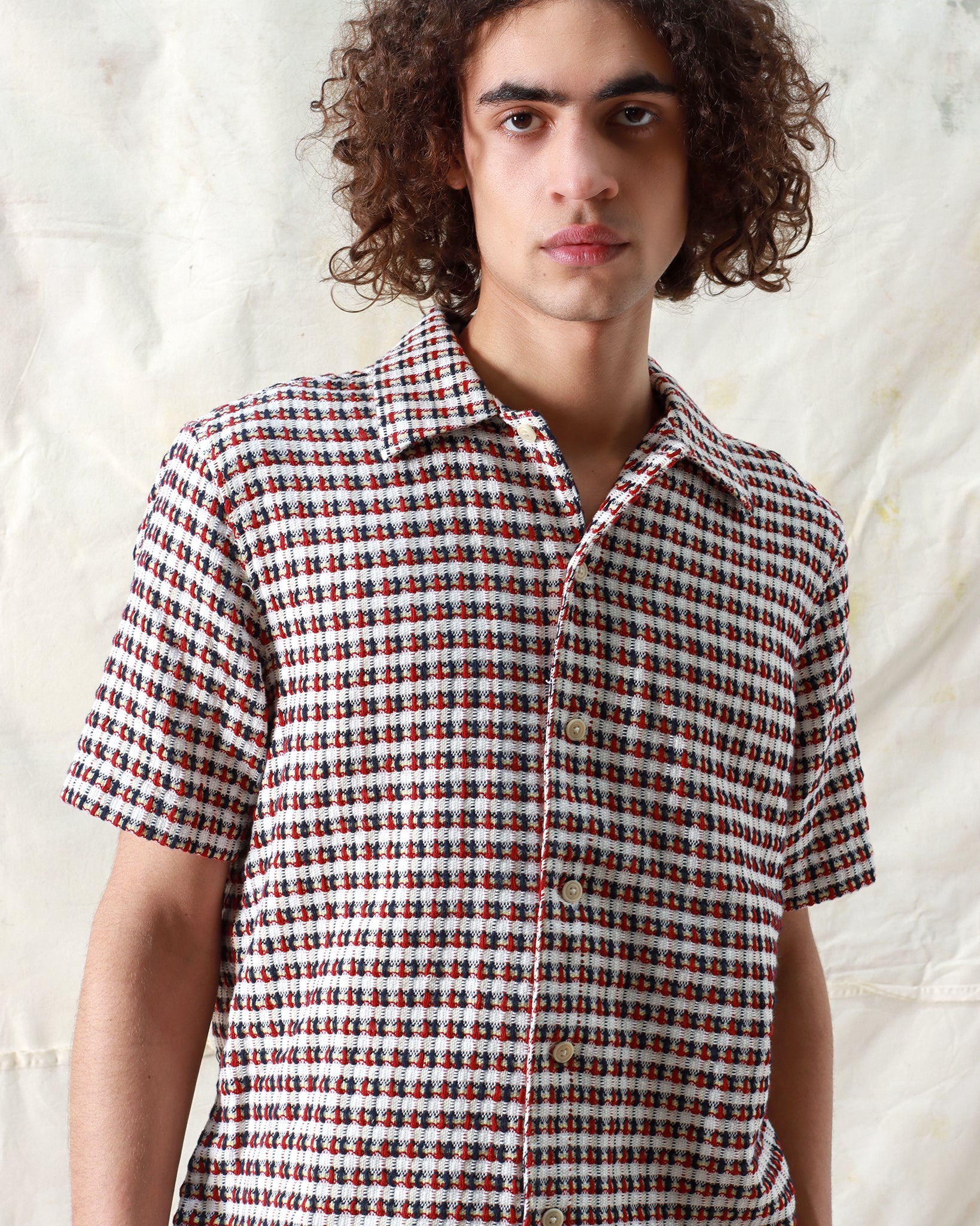 Check Shirts · Busey Shirt - Dobby Check Deep Red