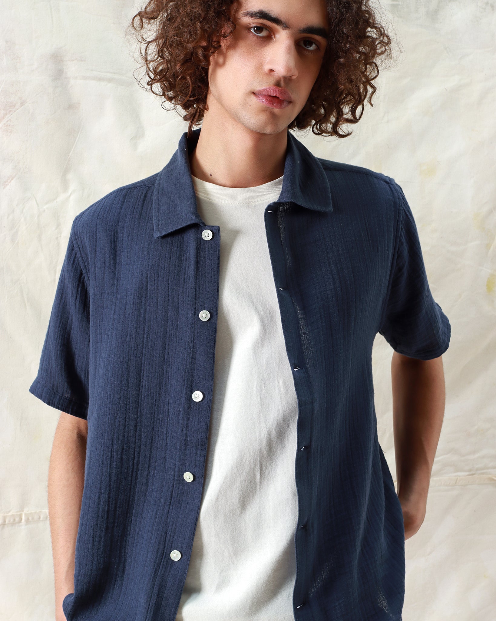Block Colour Shirts · Busey Shirt - Navy Iris