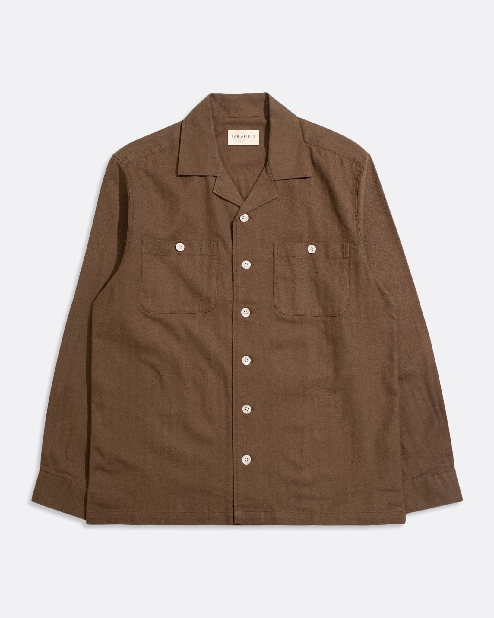 Block Colour Shirts · Hiro Shirt - Dark Brown