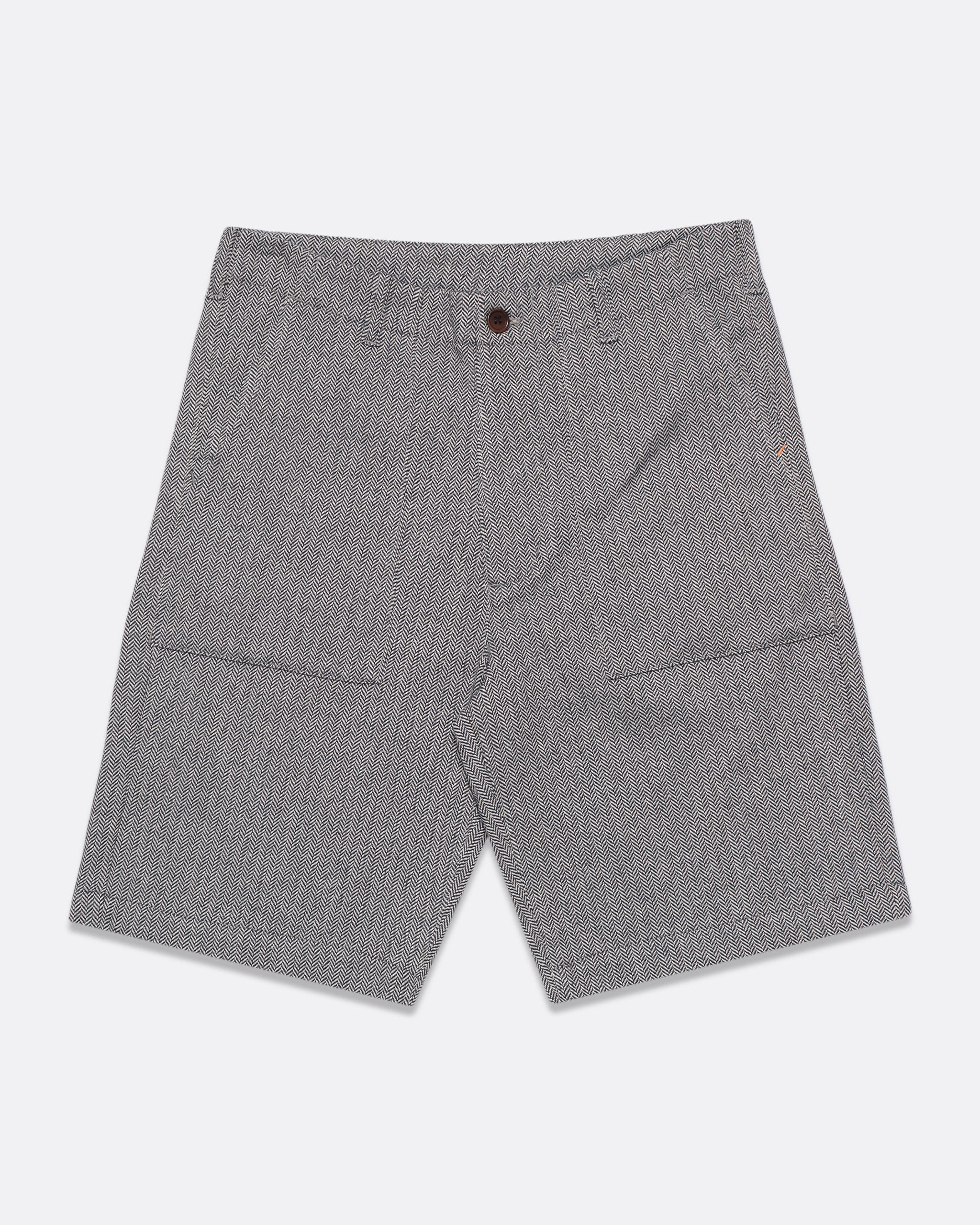 Knee-length Shorts · Coup Short - Herringbone Navy