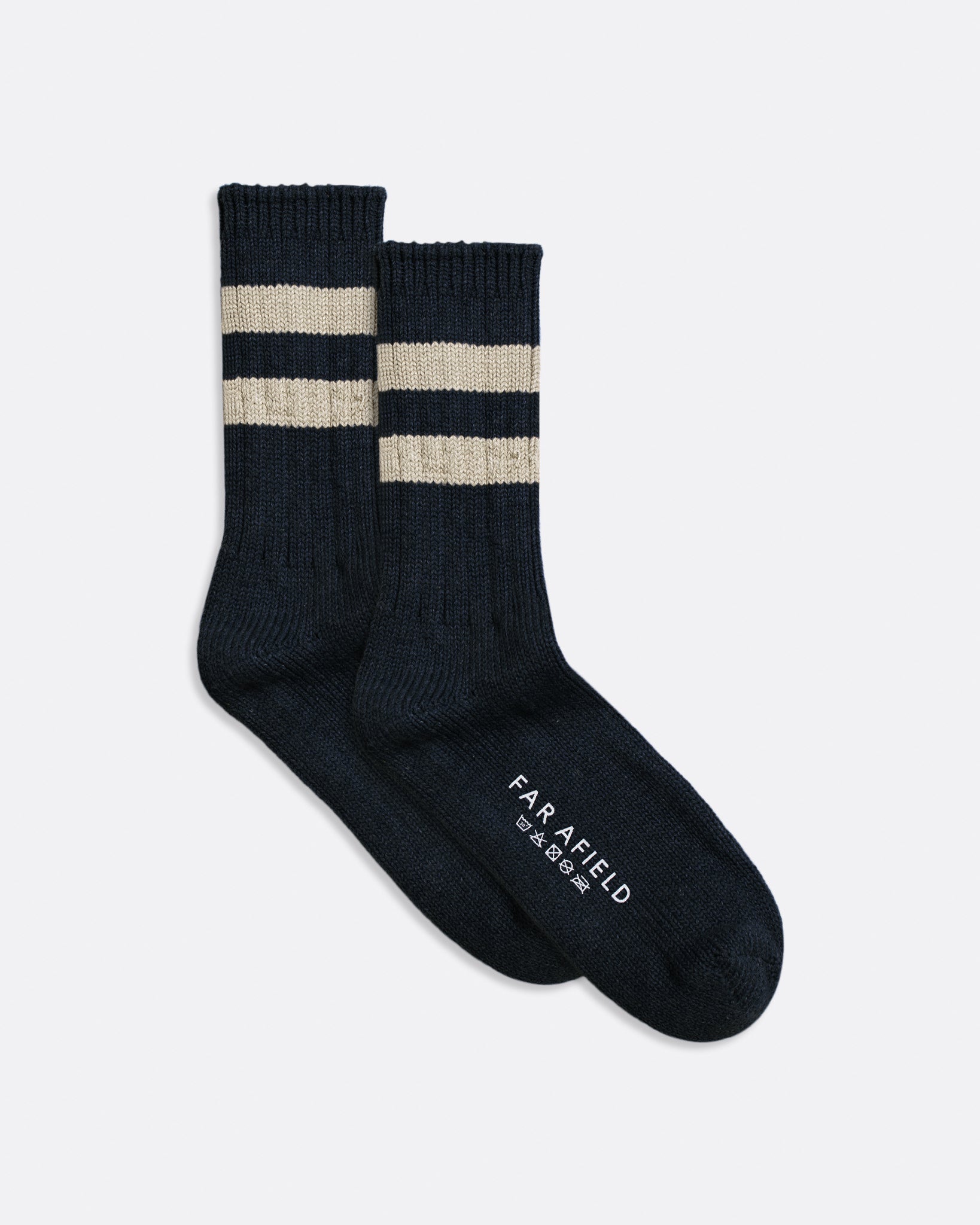 Socks · Dos Stripe Socks - Navy Iris