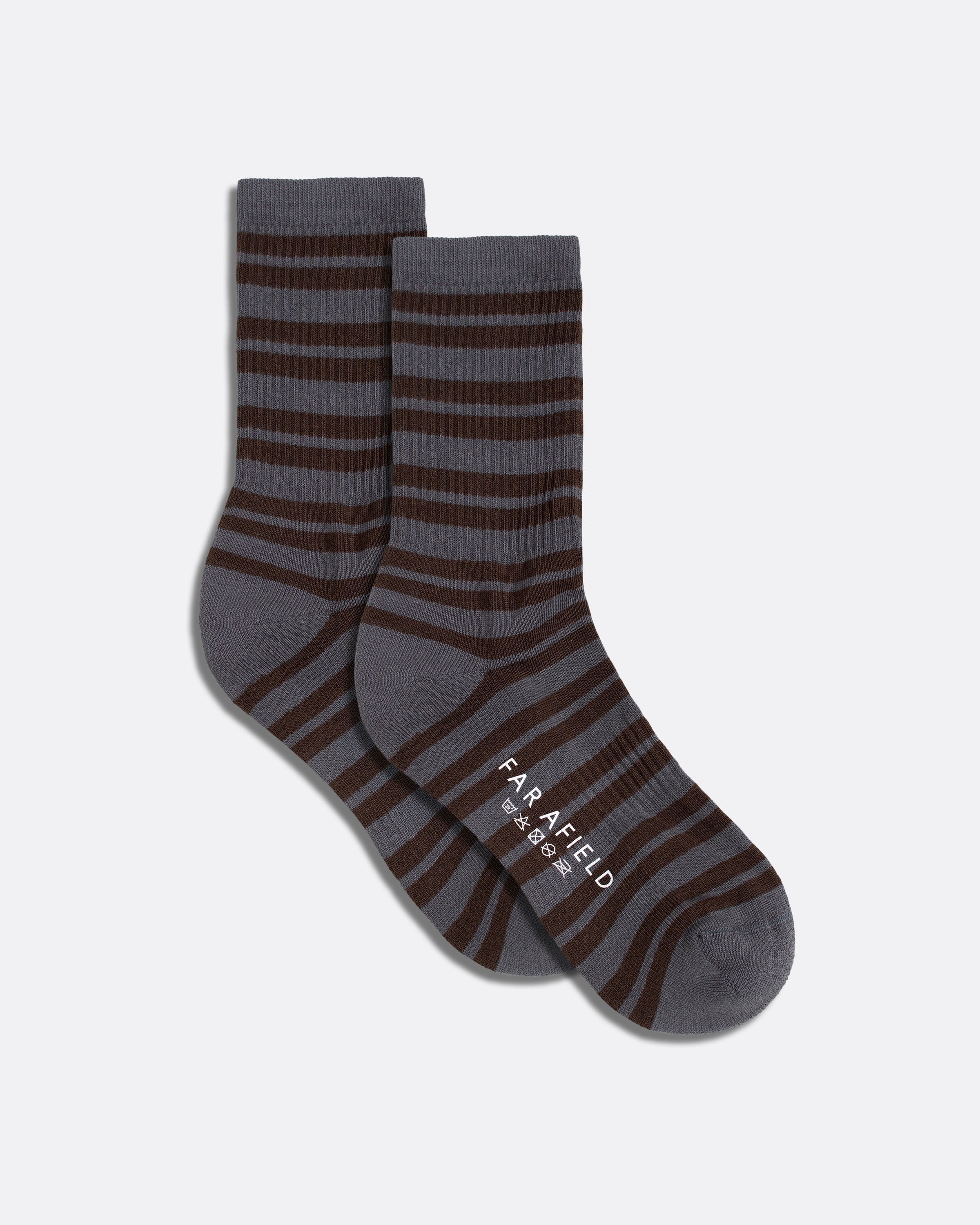 Stripe Socks · Ribbed Stripe Socks - Dark Grey