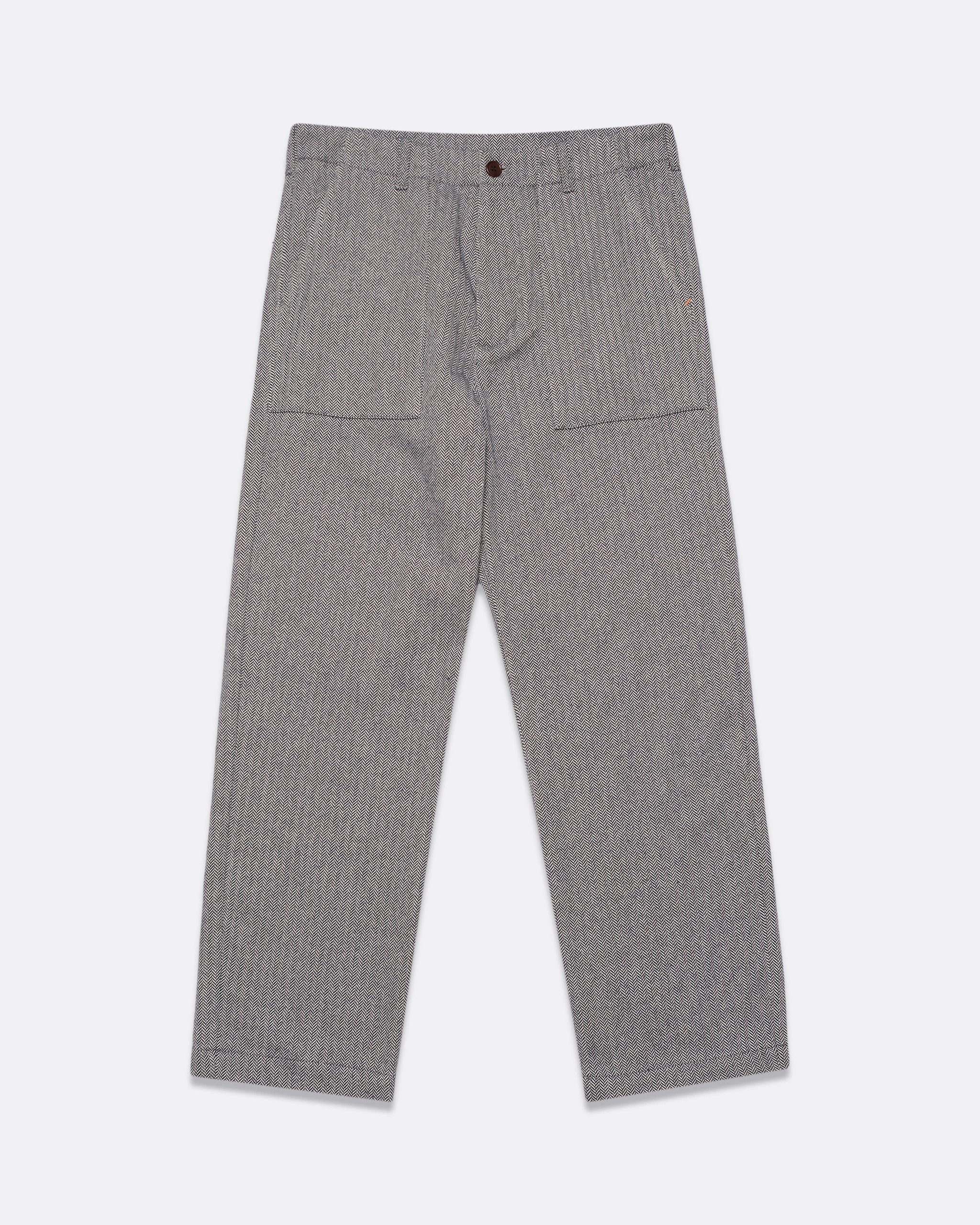 Straight Leg Trousers · Coup Trouser - Herringbone Navy