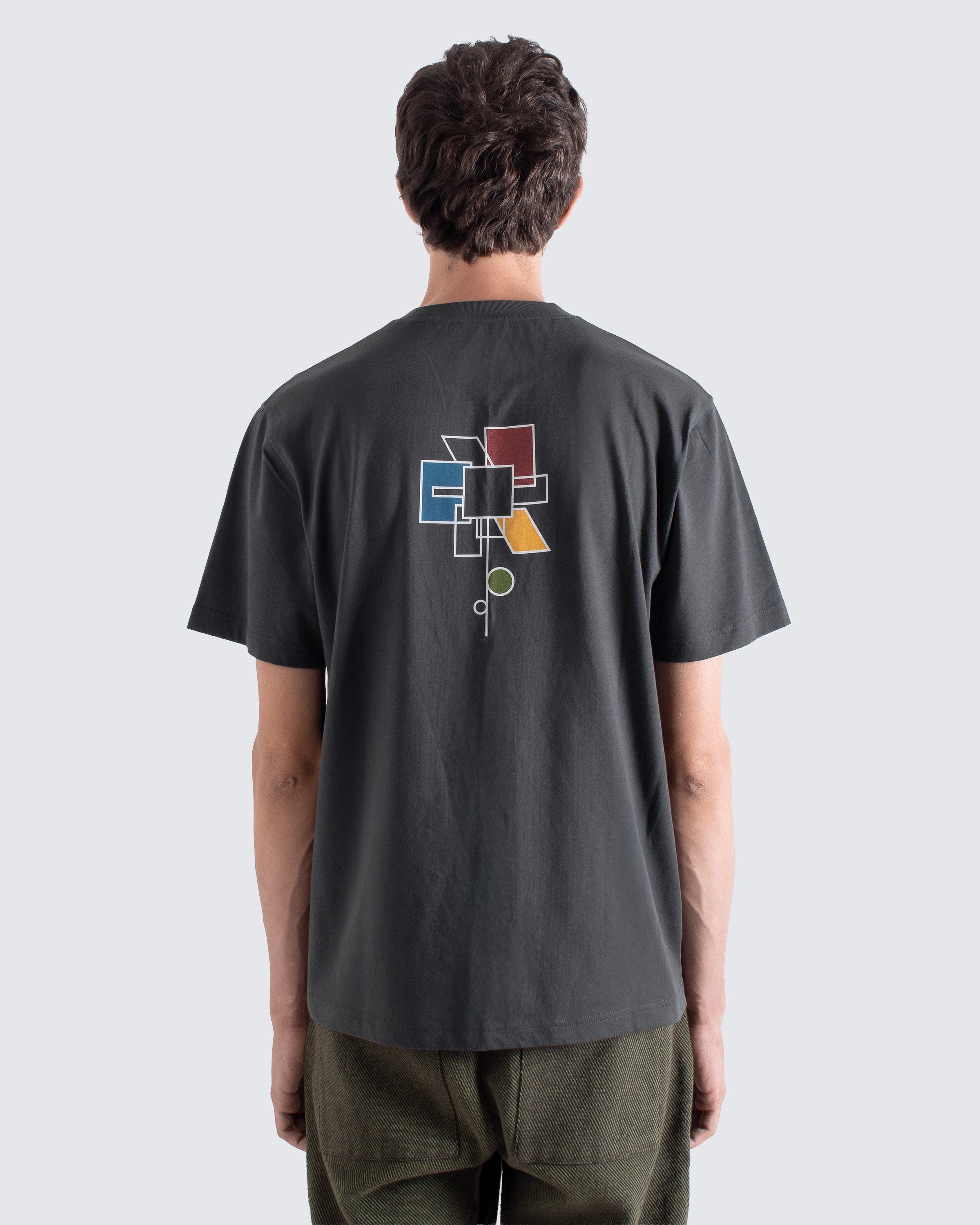 Short Sleeve T-Shirts · Abstract Flower Print T-Shirt - Grey