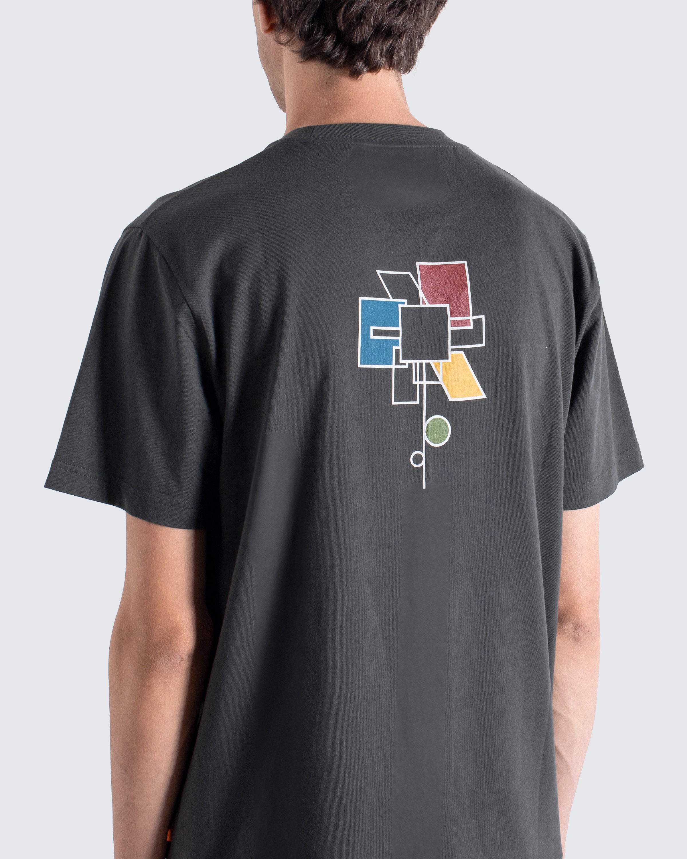 Short Sleeve T-Shirts · Abstract Flower Print T-Shirt - Grey