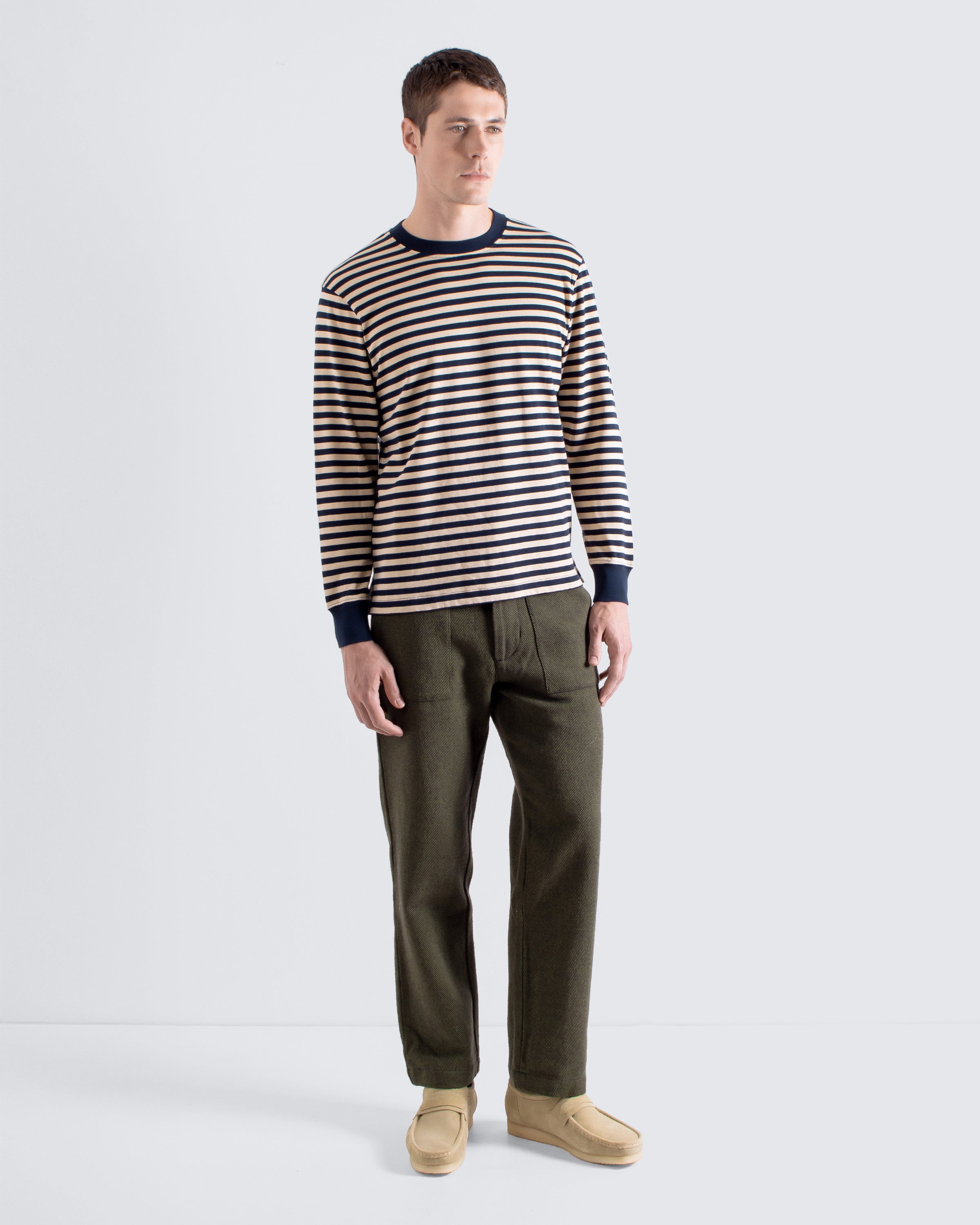 Long Sleeve T-Shirts · Breton Stripe T-Shirt - Navy
