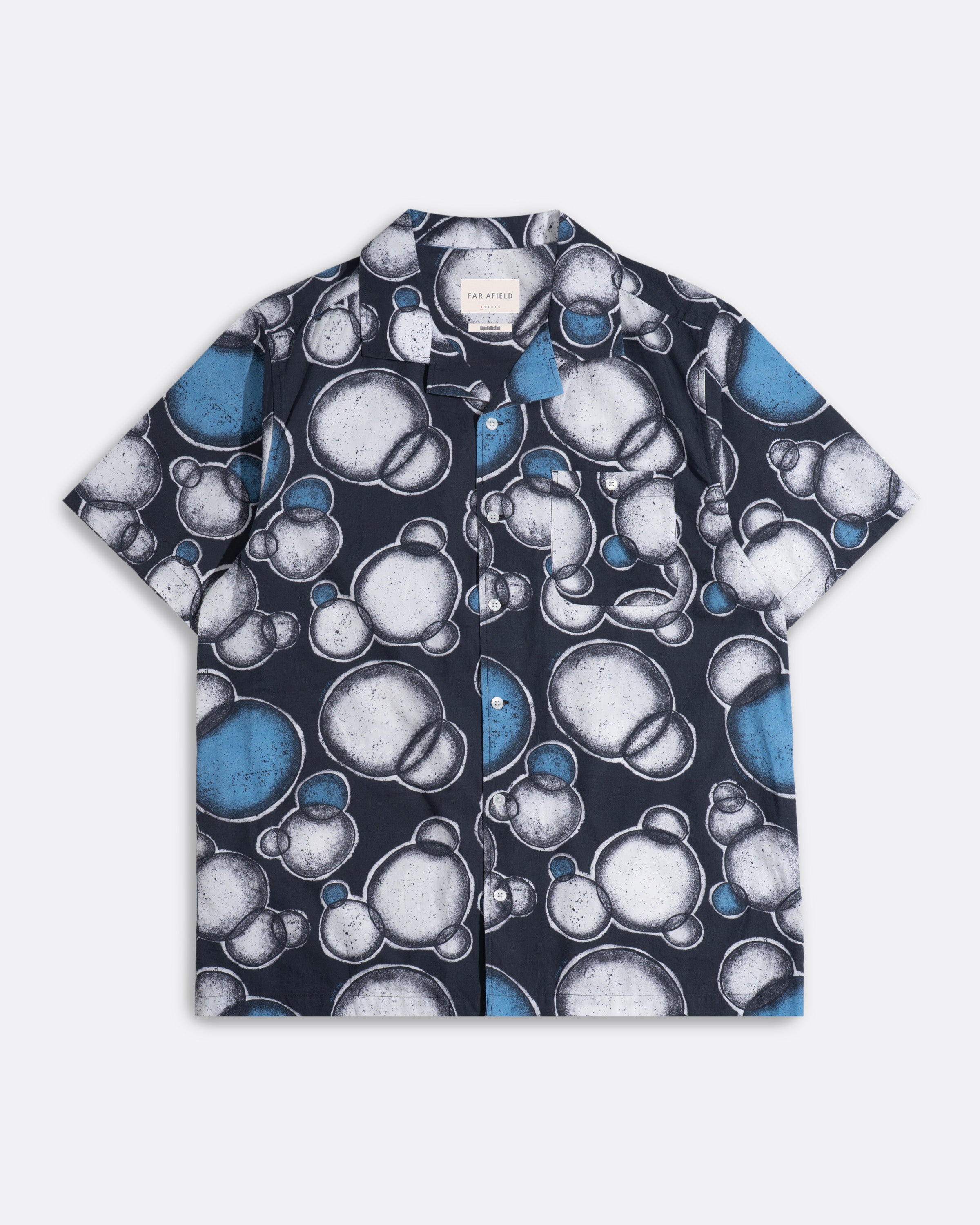 Christopher Bubble Shirt | Tony Soprano Cuban Collar Shirt | Far