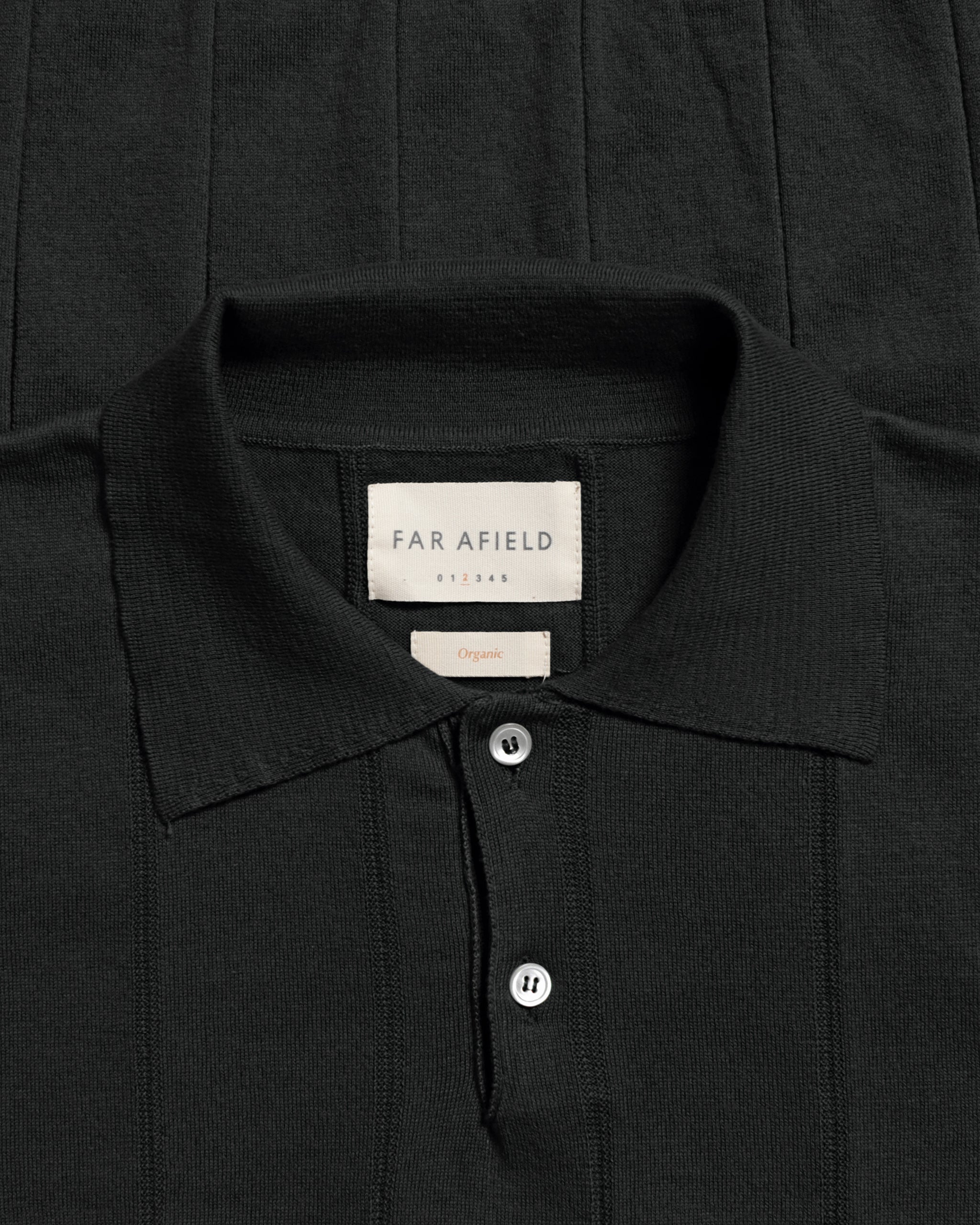 Knitted Polos · Jacobs Punched Stripe Polo - Black