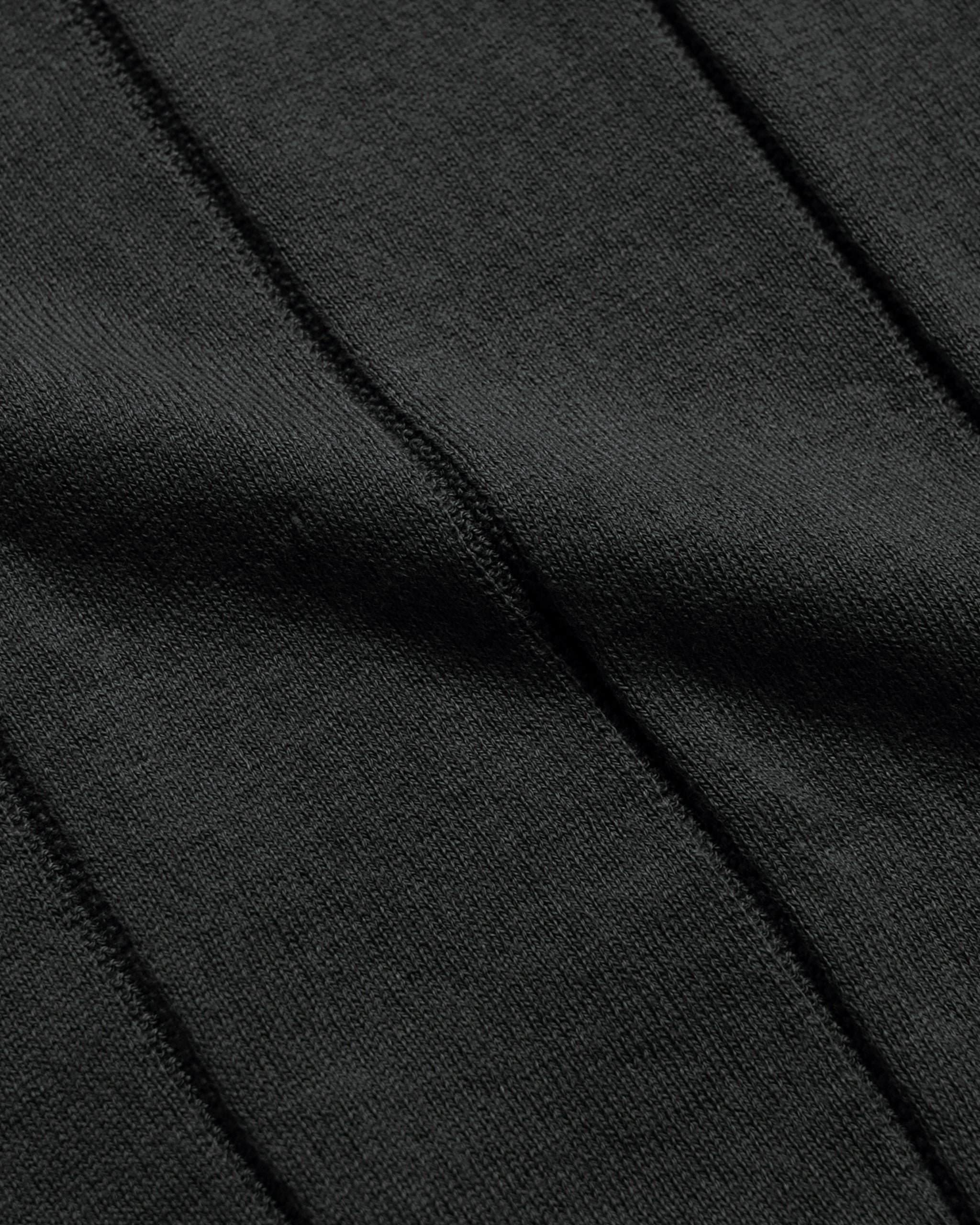 Knitted Polos · Jacobs Punched Stripe Polo - Black