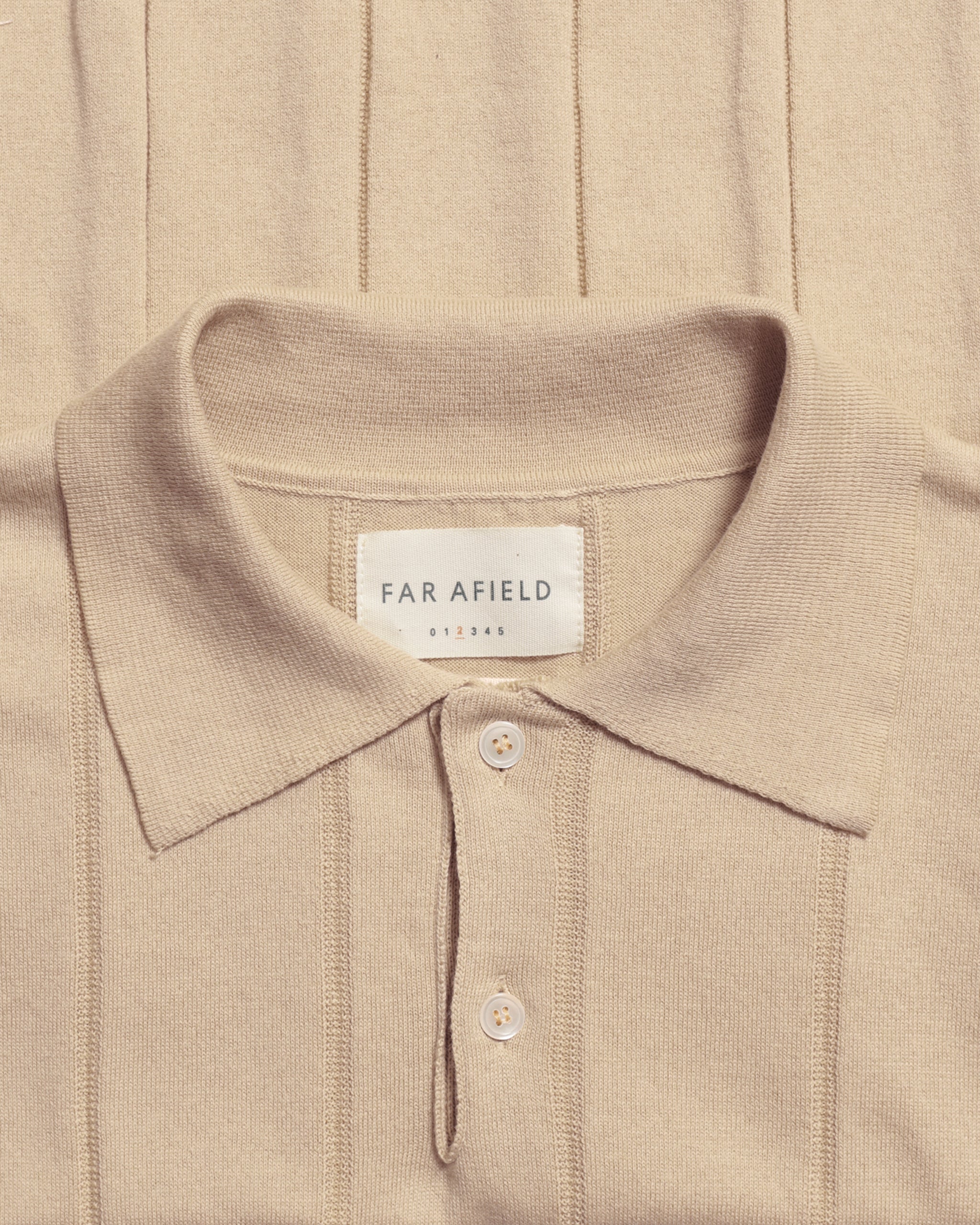 Knitted Polos · Jacobs Punched Stripe Polo - Peyote Sand