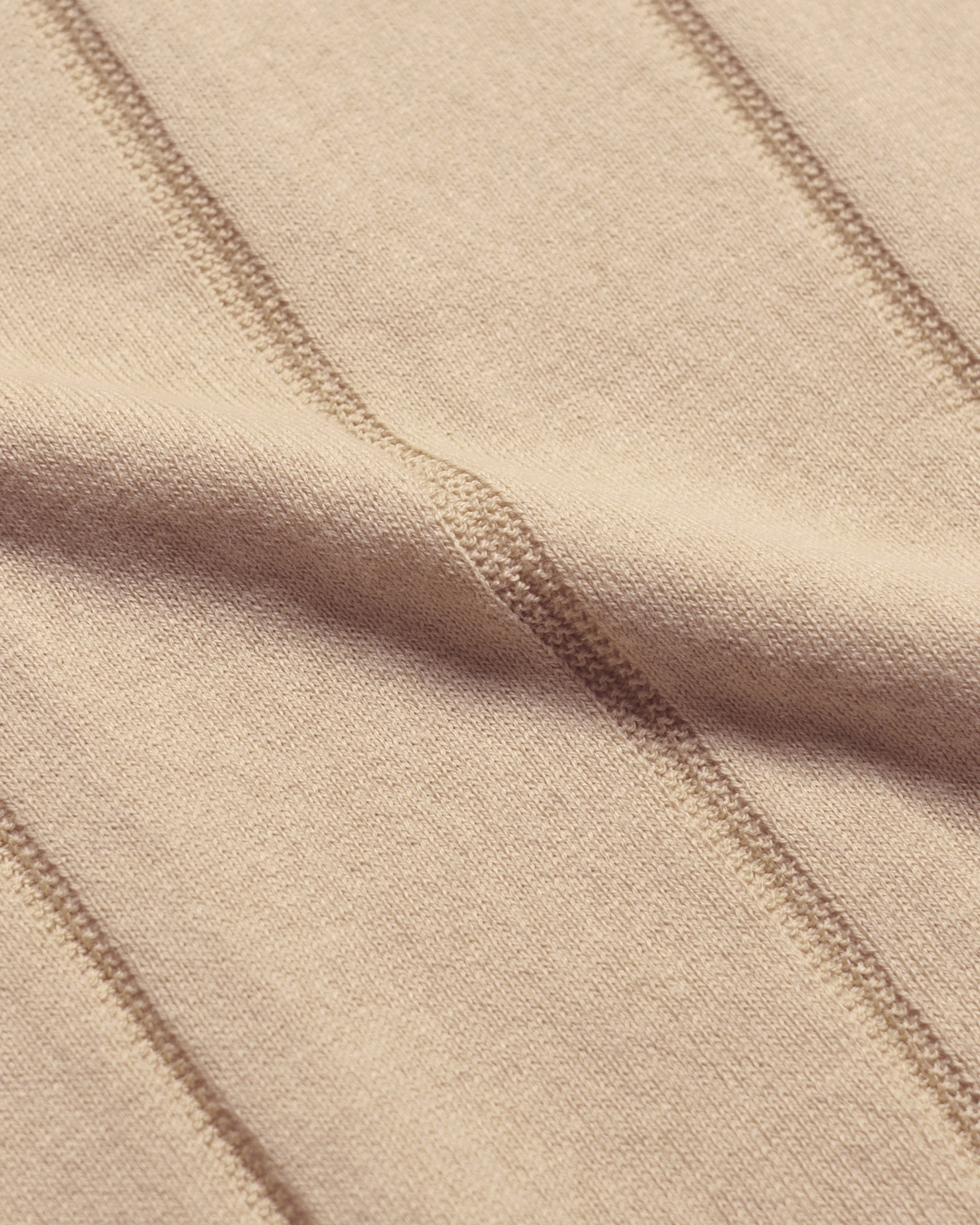 Knitted Polos · Jacobs Punched Stripe Polo - Peyote Sand