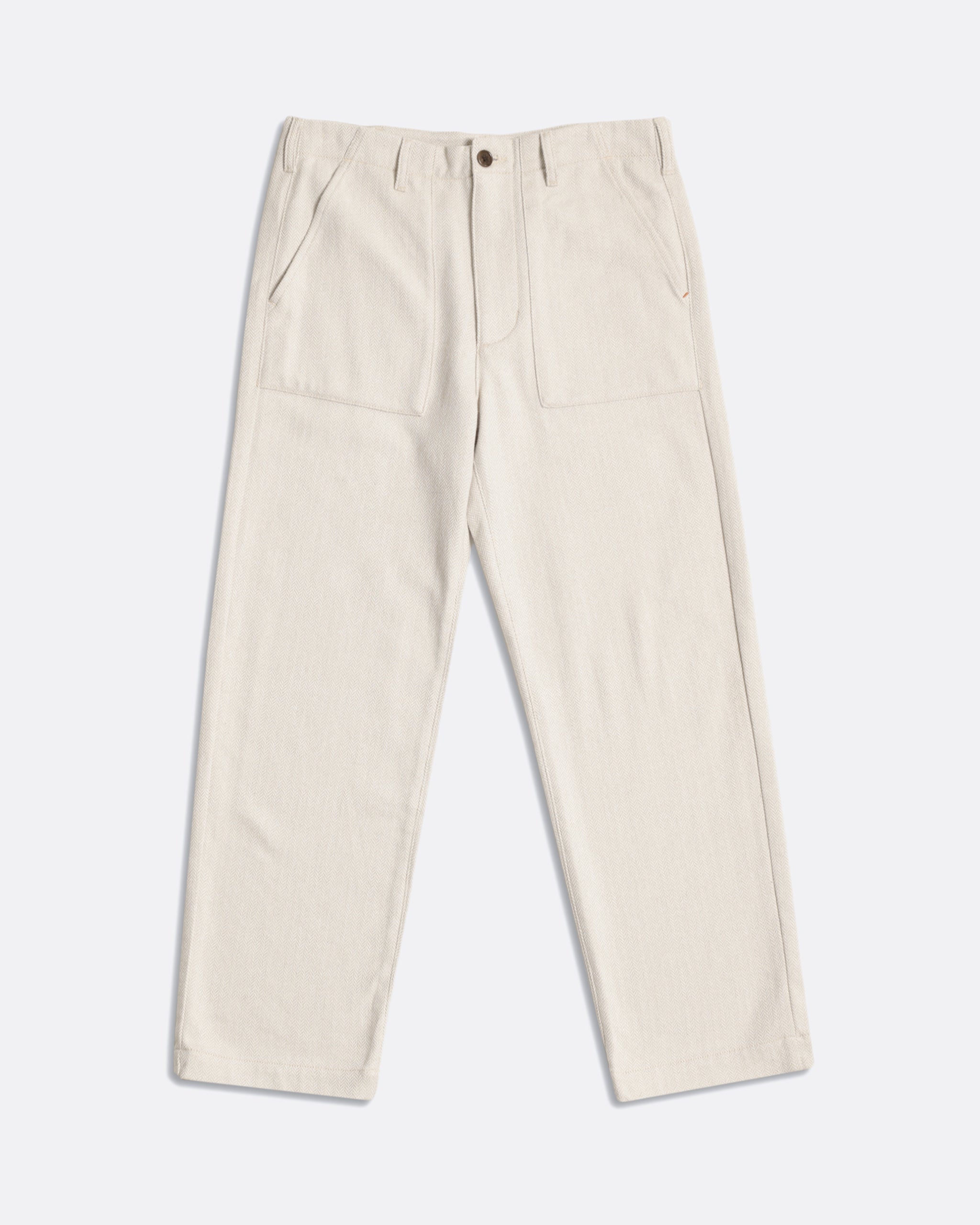 Straight Leg Trousers · Coup Trouser - Herringbone Sand