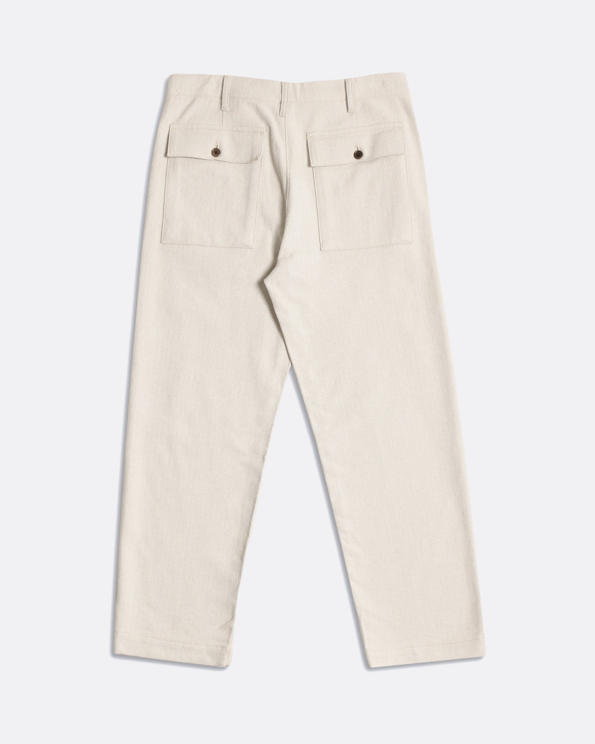 Straight Leg Trousers · Coup Trouser - Herringbone Sand