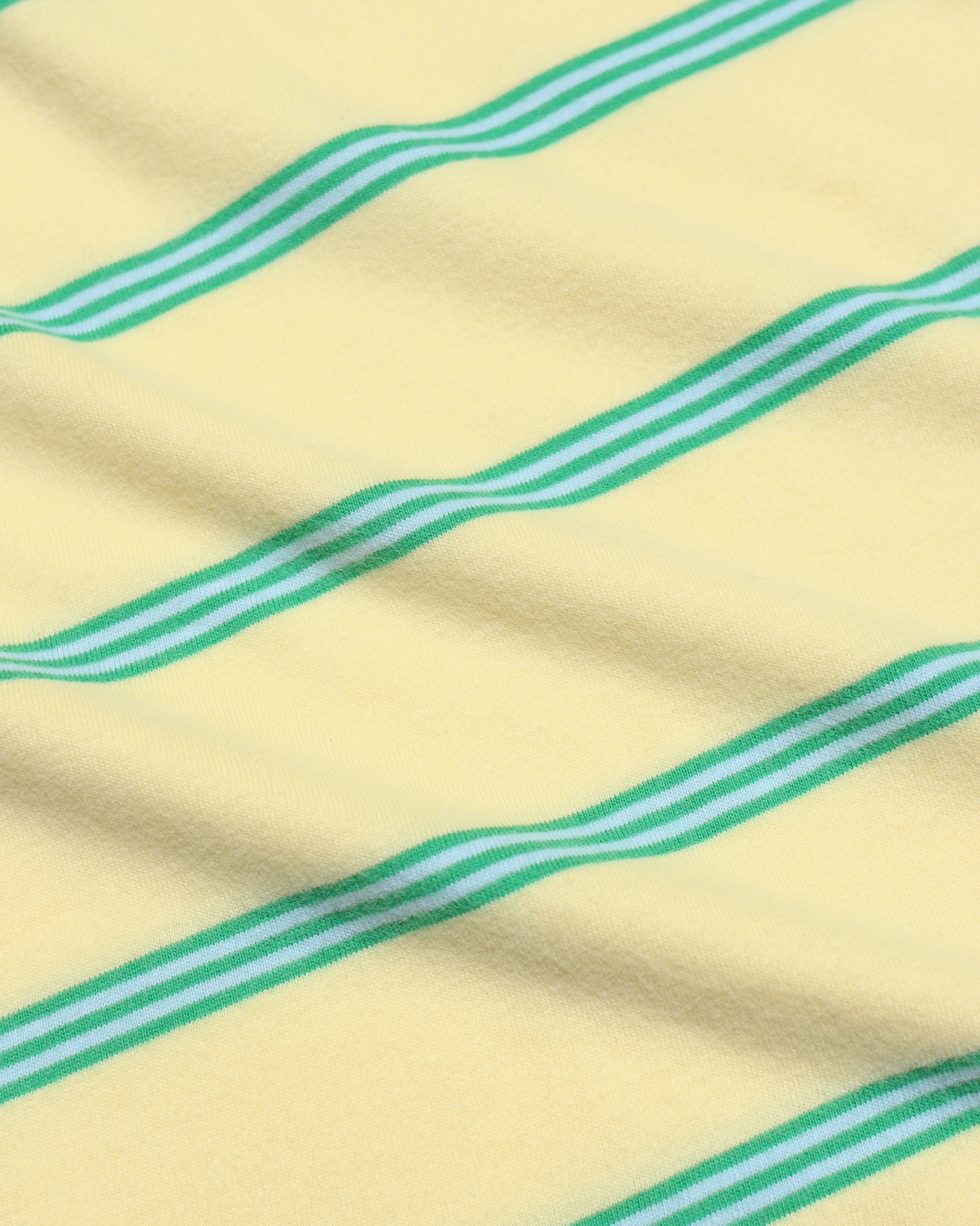 T-Shirts · Breton Pocket T-Shirt - Dried Moss Yellow