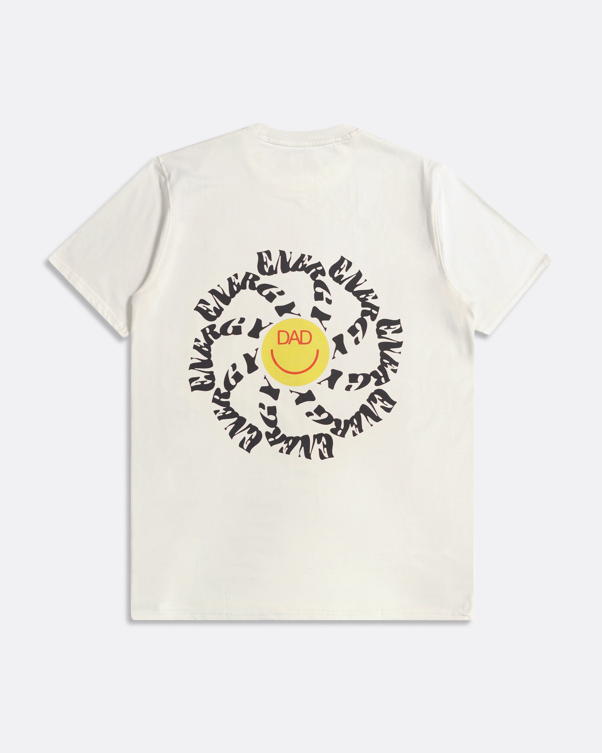 Graphic T-Shirts · Dad Energy Swirl Print T-Shirt - White