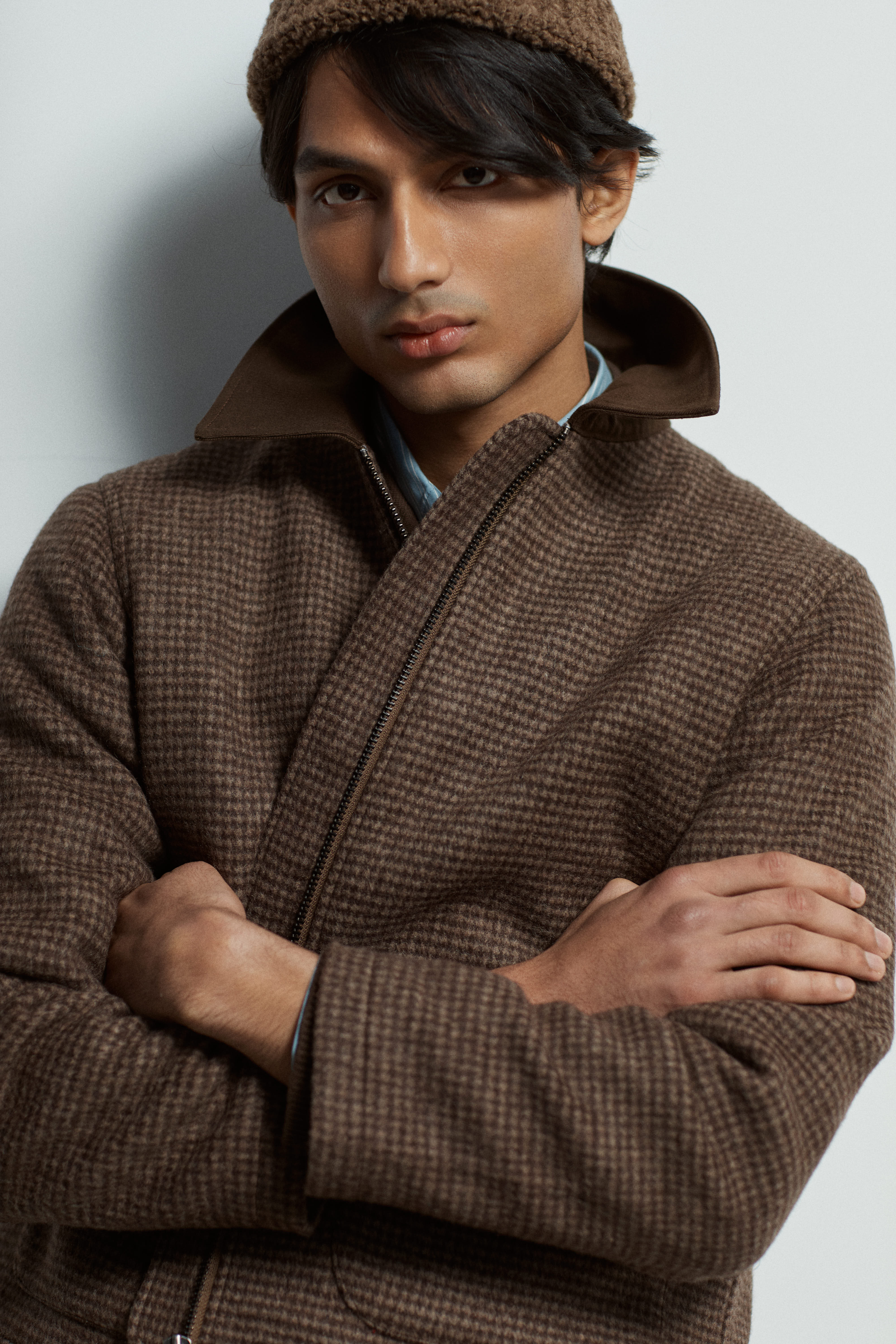 Station Jacket - Sand Brushed Herringbone – Far Afield
