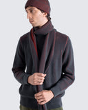 Scarves · Ribbed Knit Scarf - Red