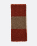 Far Afield Two-Tone Bouclé Scarf in rust / light brown