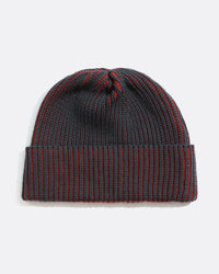 Beanie · Ribbed Knit Beanie - Red