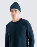 Beanie · Ribbed Knit Beanie - Blue